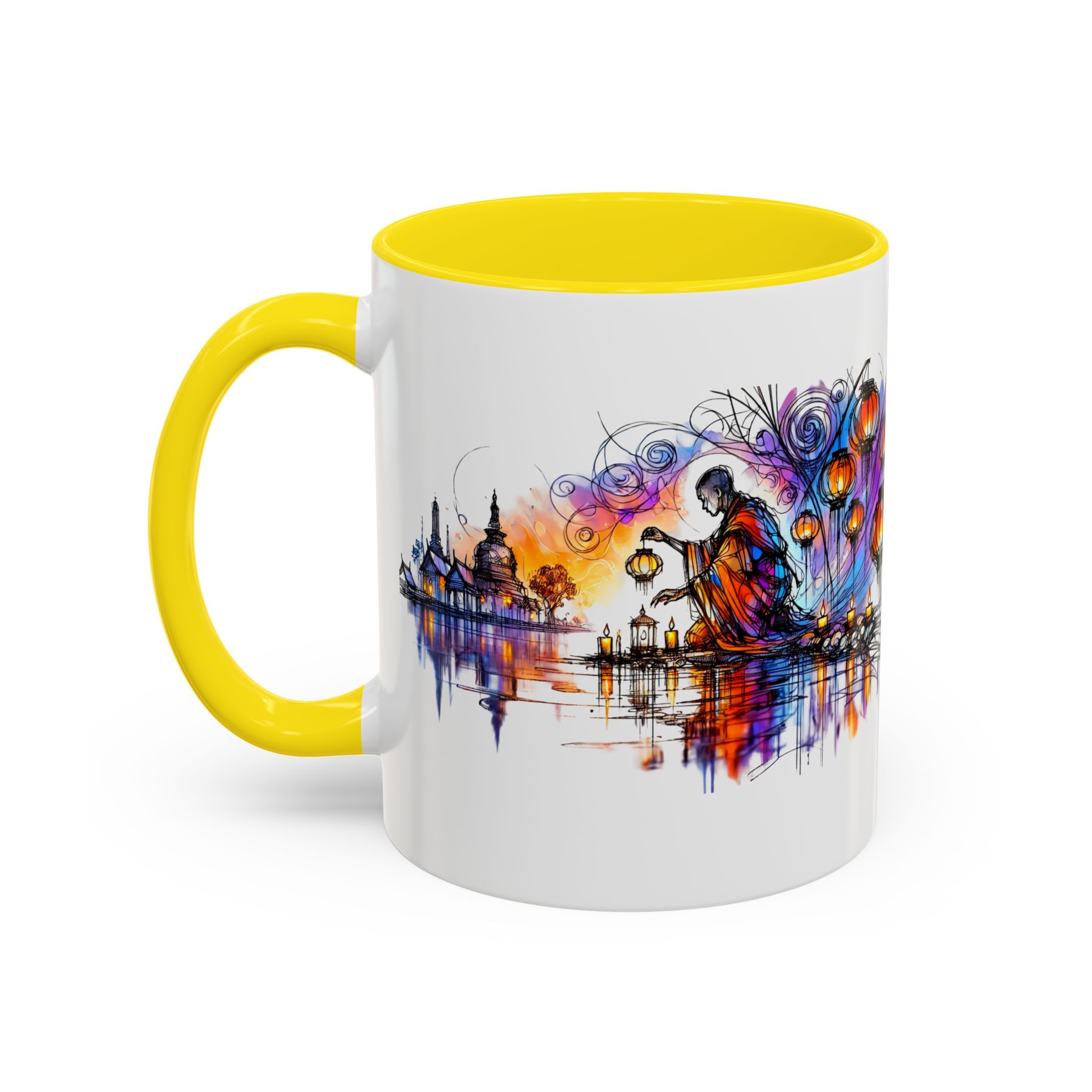 Office mug Buddha coffee Cup yoga tea Mug coffee meditation accessory mindfulnss cool gift for her – Image 50