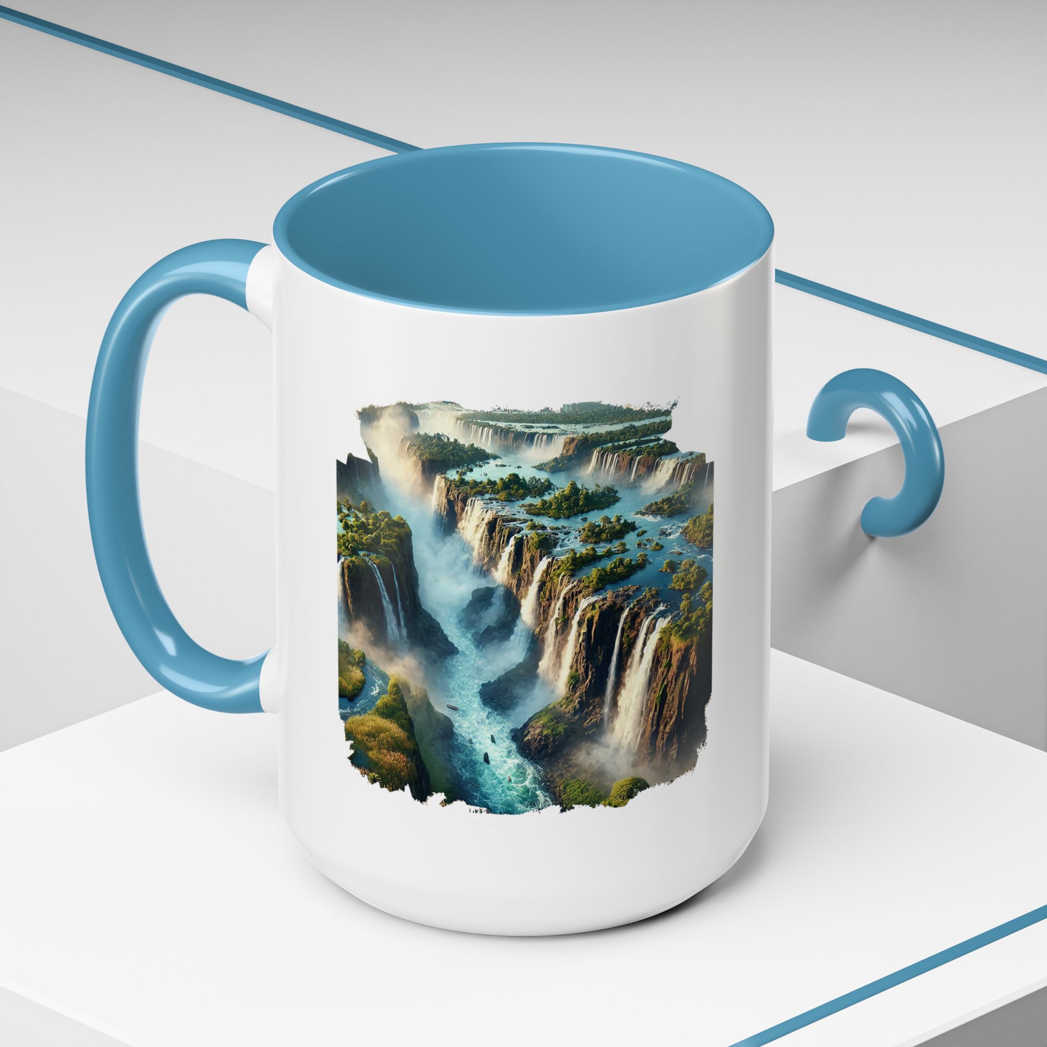 Tea mug Landscape Brazil office mug nature Iguazu & igacu print boho gift coffee accessory unique cup vintage - Image 40