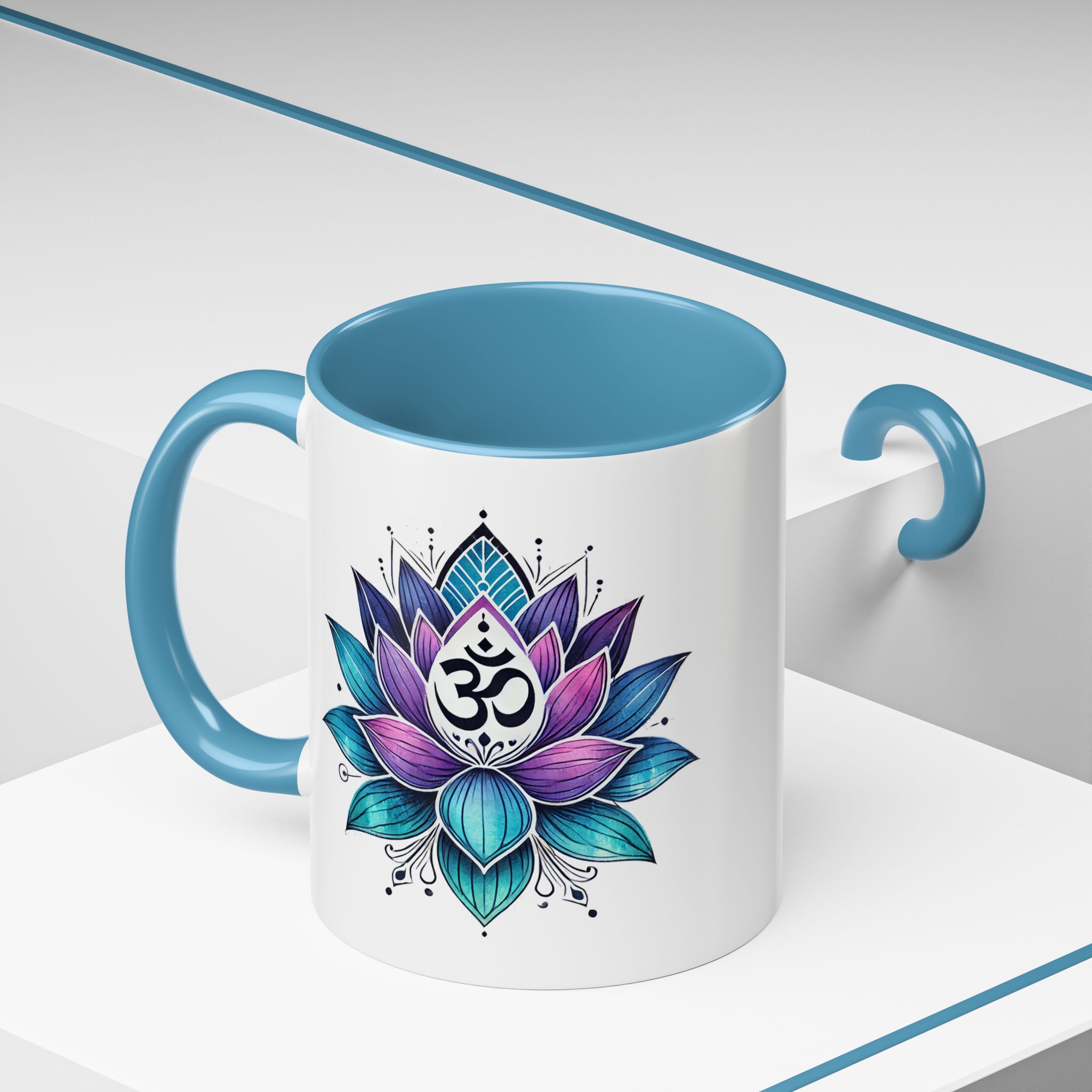 Boho office mug mindfulness mug lotus flower yoga gift coffee lover meditation accessory tea cup cute – Image 4