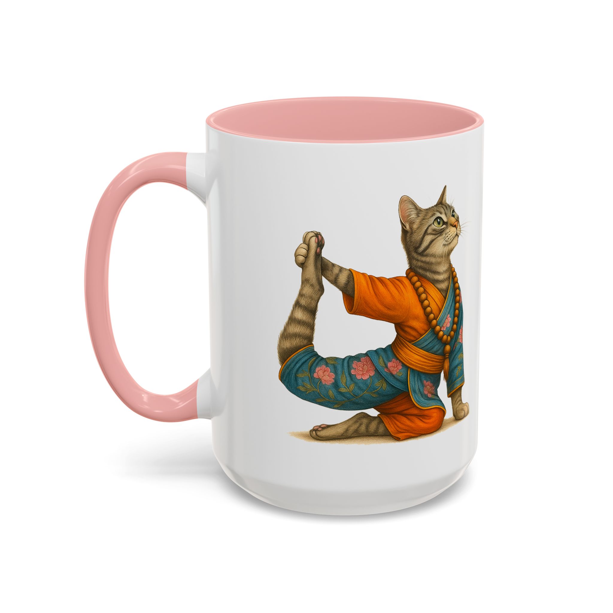 Tea mug Cat lover coffee cup cool gift for her office Mug yoga accessory kitten meditation pet mindfulness print - Image 26