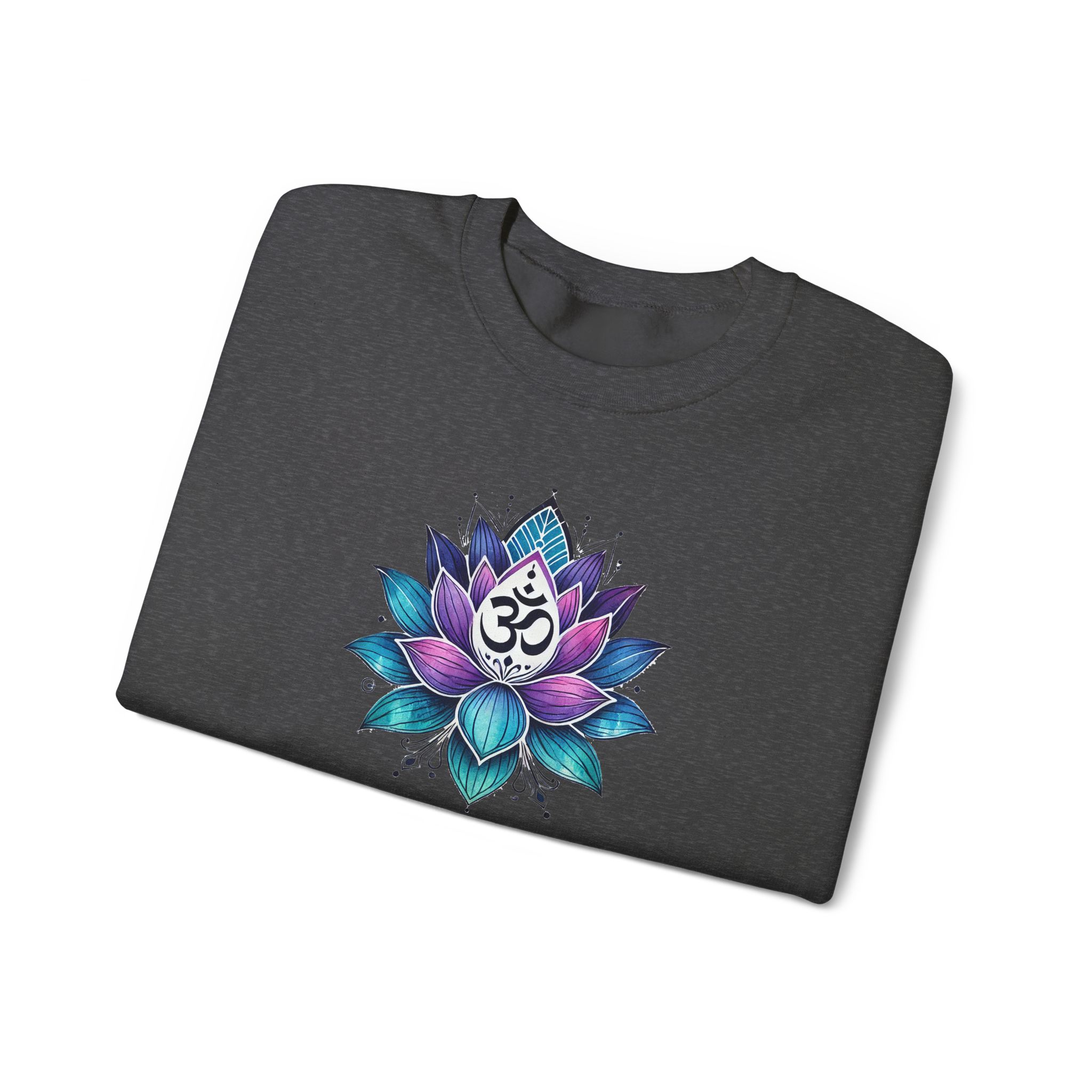 Boho sweattshirt mindfulness graphic sweater lotus flower yoga clothing gift meditation shirt cute apparel comfy outfit unique visual - Image 17