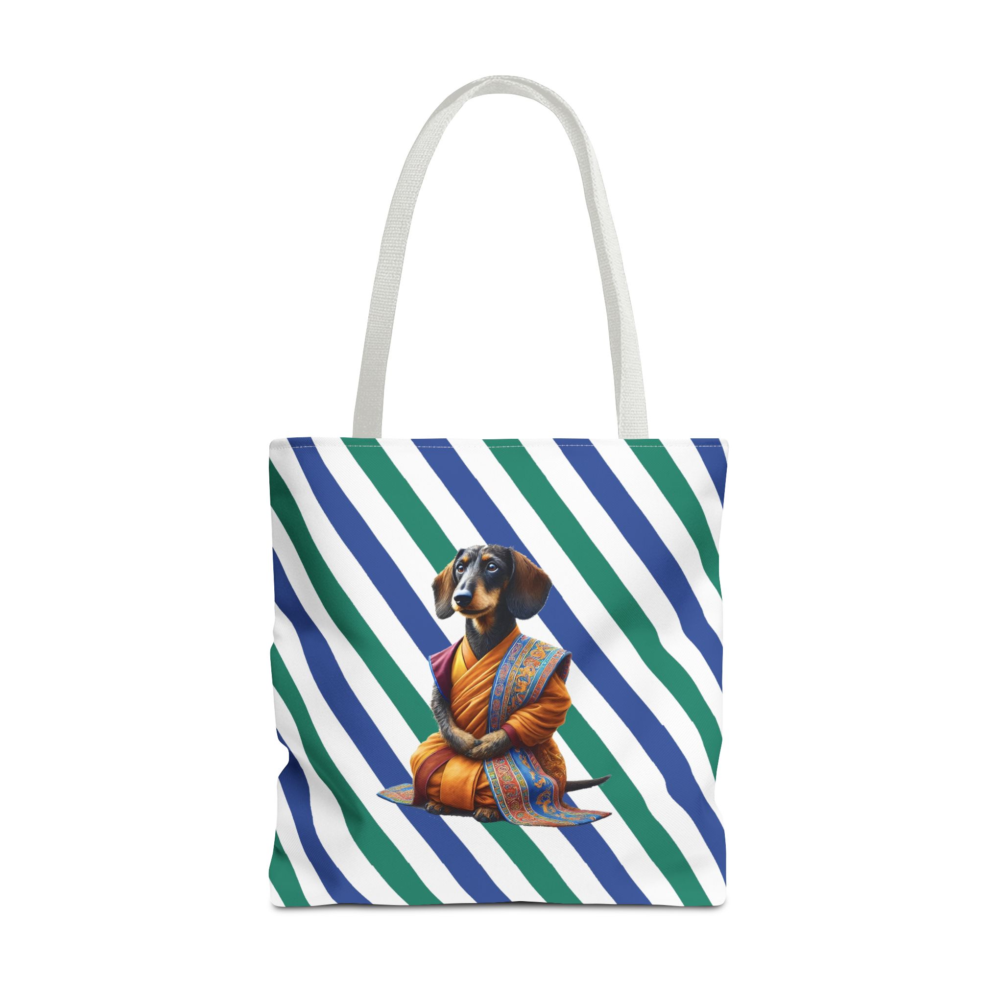 Meditation canvas tote bag Dog cute tote bag mindfulness design Dog funny gift colourful shoulder bag puppy purse - Image 17