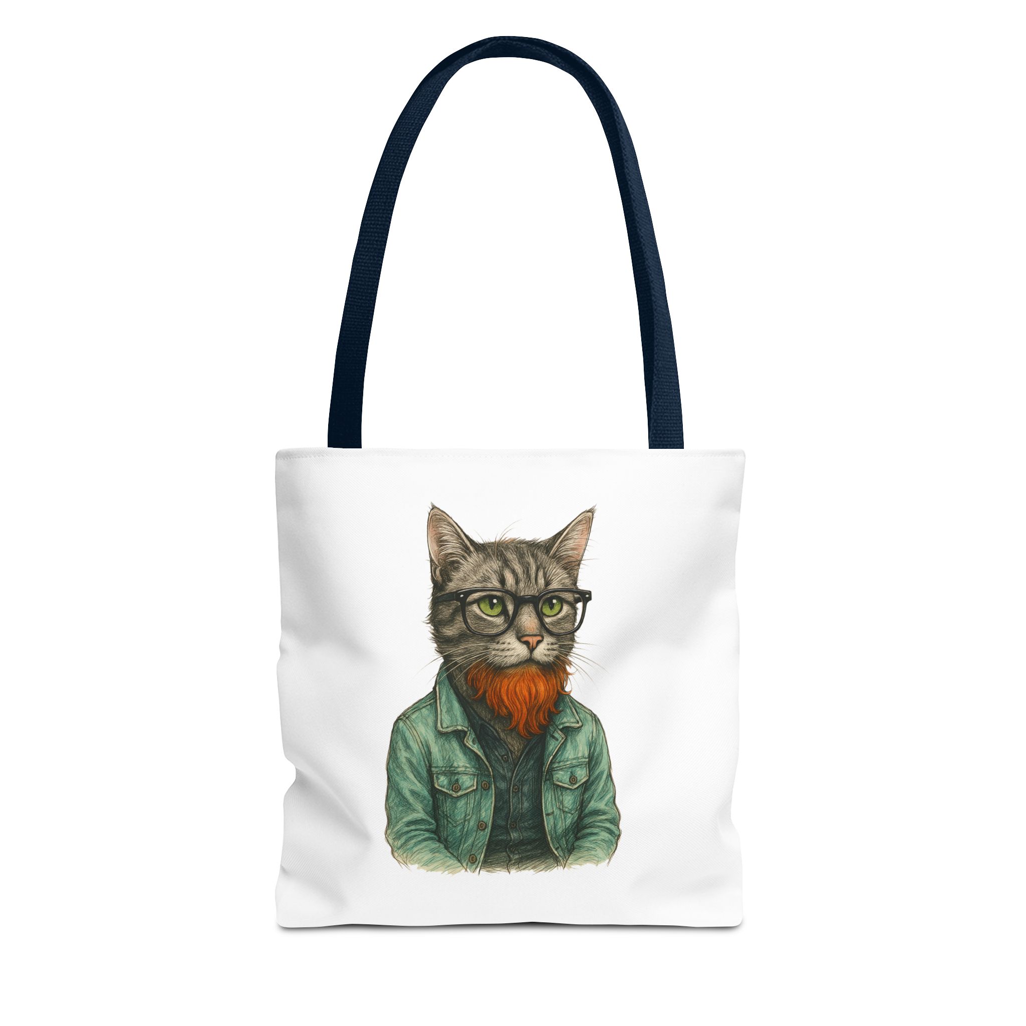 Hipster Cat tote bag – Kitty Tote bag – Boho Cat purse hipster print - Image 25
