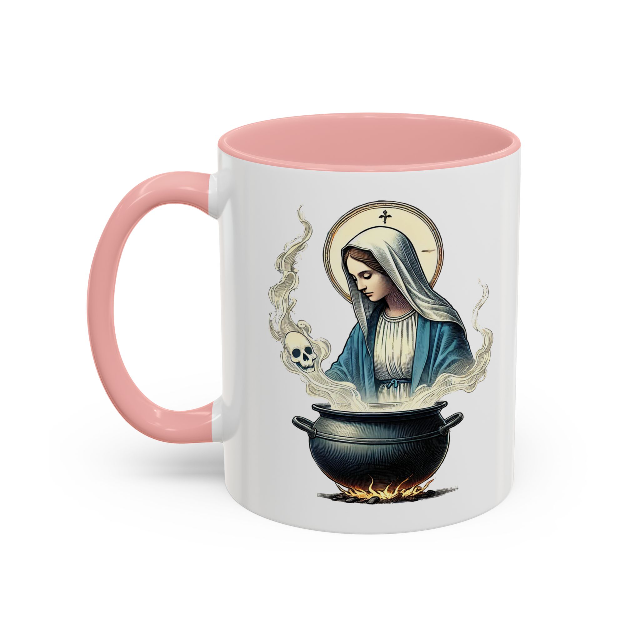 Coffee Mug funny virgin mary design sarcastic mug boho gift for her unique cup tea accessory cool design religious joke - Image 14