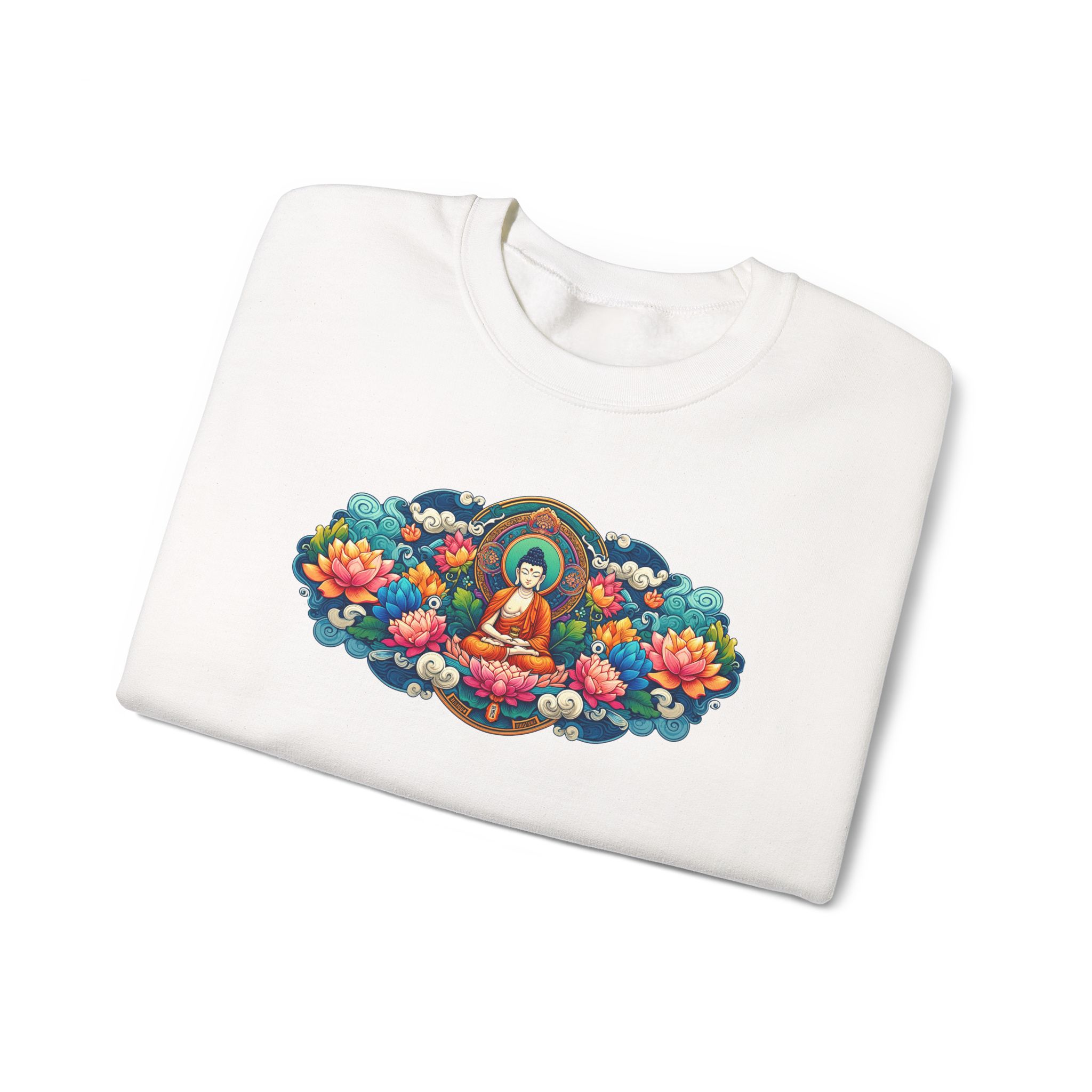 Yoga Vibes sweatshirt – Zen sweater – Meditation Sweatshirt Buddha print - Image 3