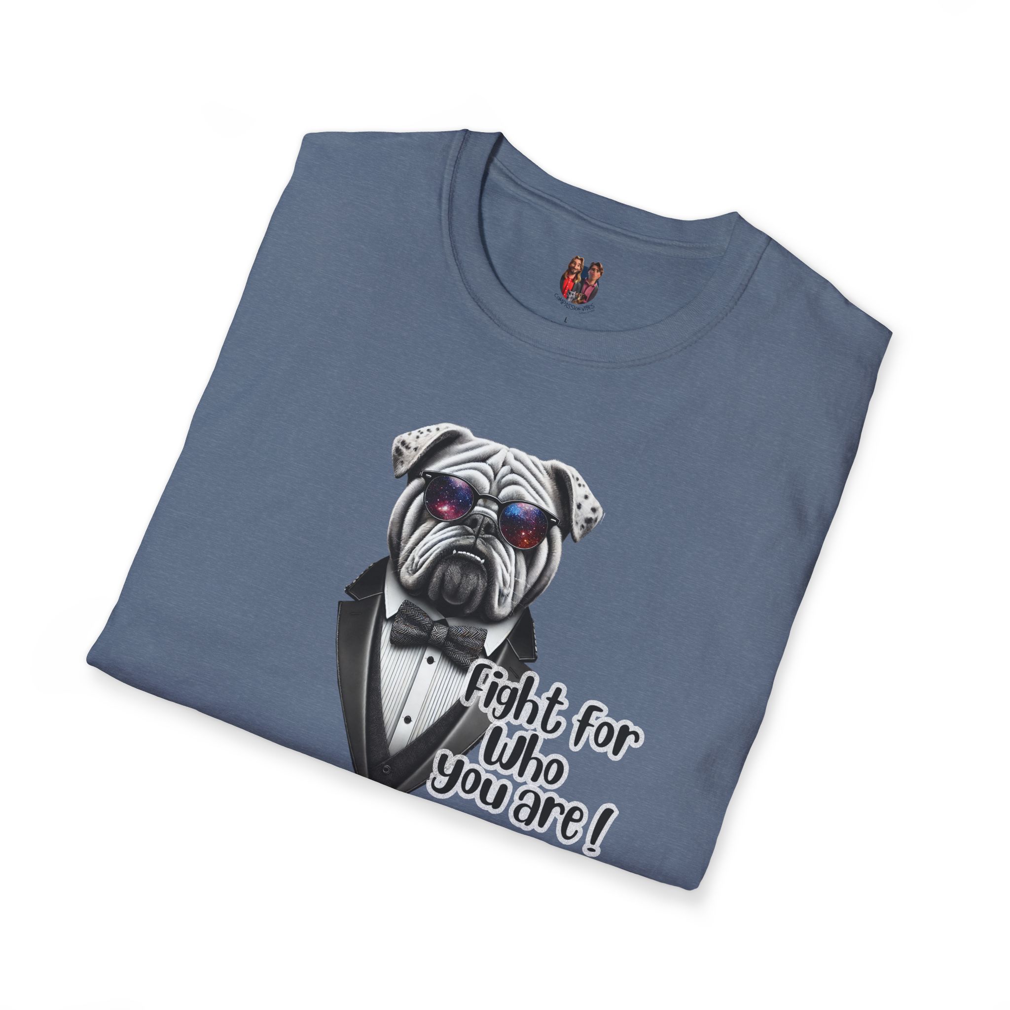 Vintage Tshirt Motivational Graphic tee Bull dog design funny clothing for self confidence boost - Image 21