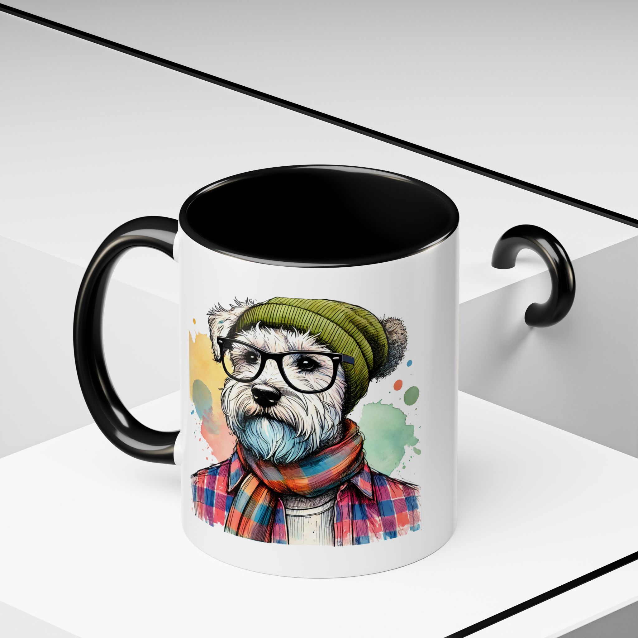 Funny mug dog Boho coffee mug funny gift pet lover hipster accessory lover tea office mug unique design - Image 4