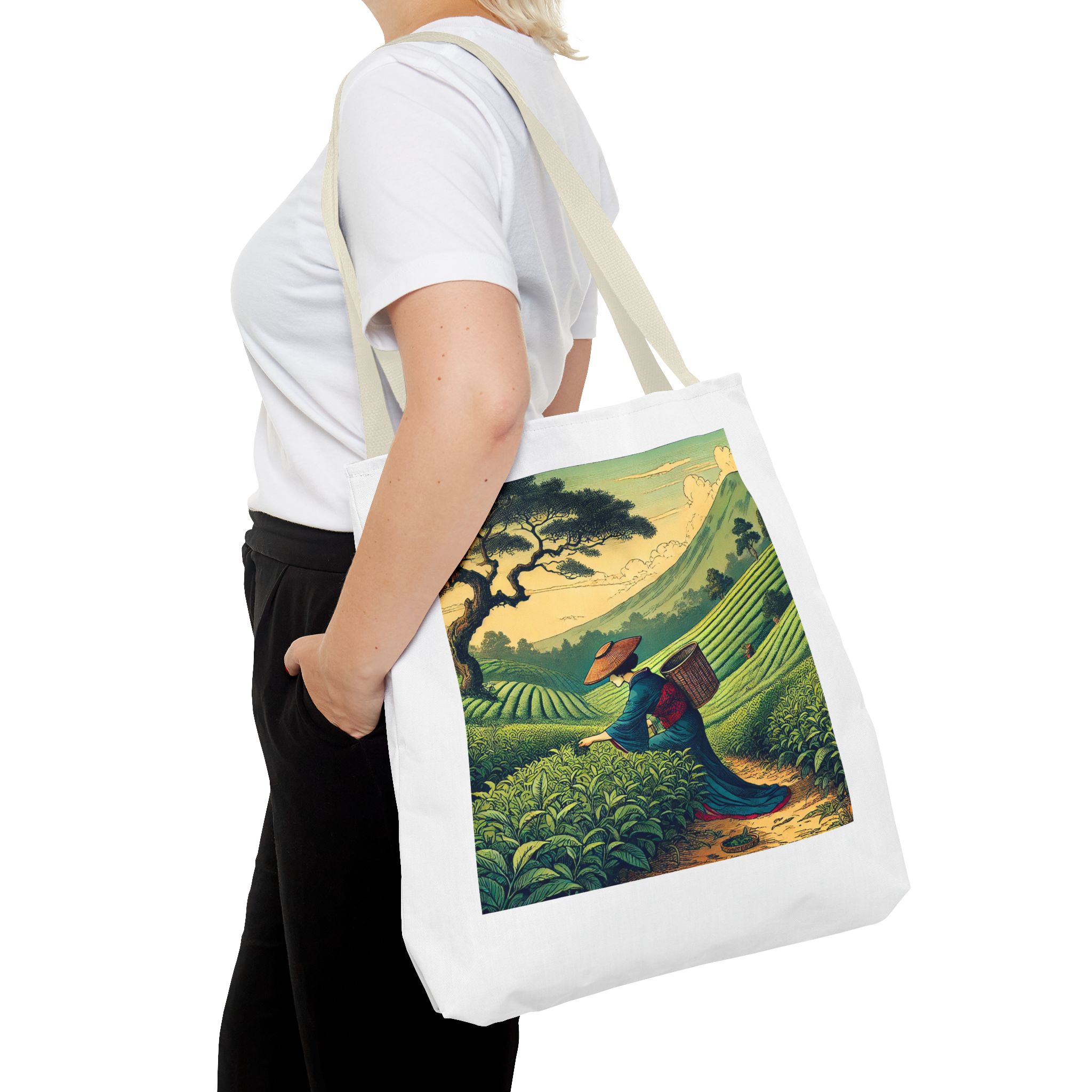 Japanese tote bag modern Asian style with ukiyo and traditional art design - Image 24