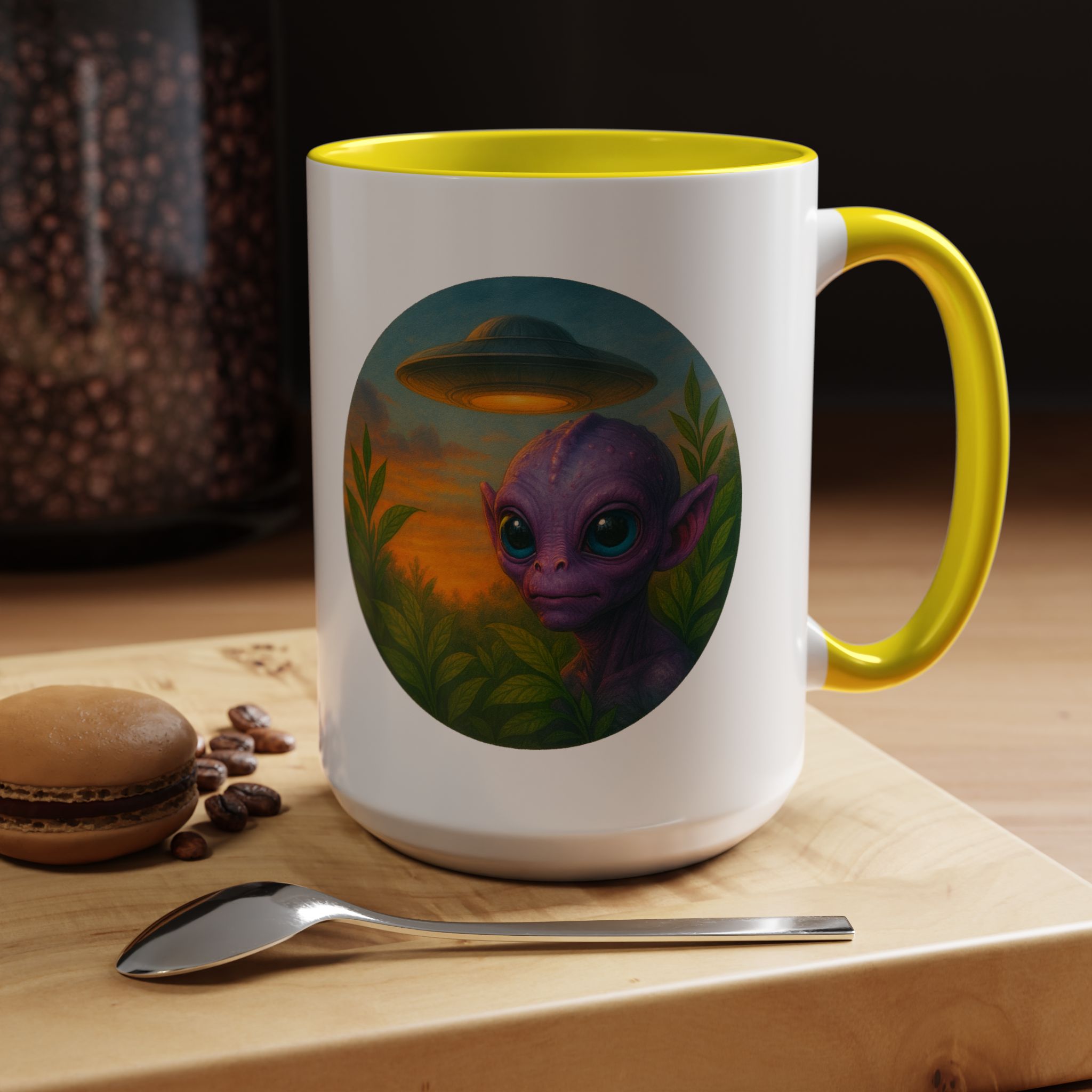 Alien mug and cup extraterrestrial whale fantasy funny vintage graphic oversized womens design - Image 63