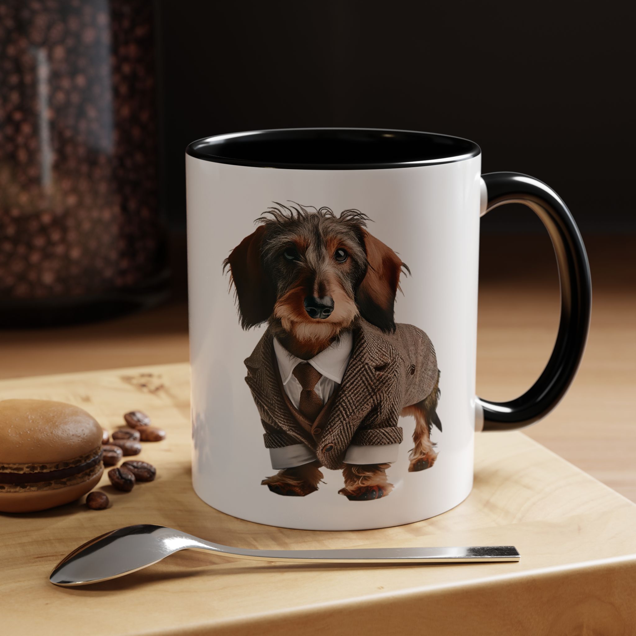 Office mug Dachshund coffee Cup Dog love gift for her unique mug boho tea cup puppy design pet accessory - Image 3