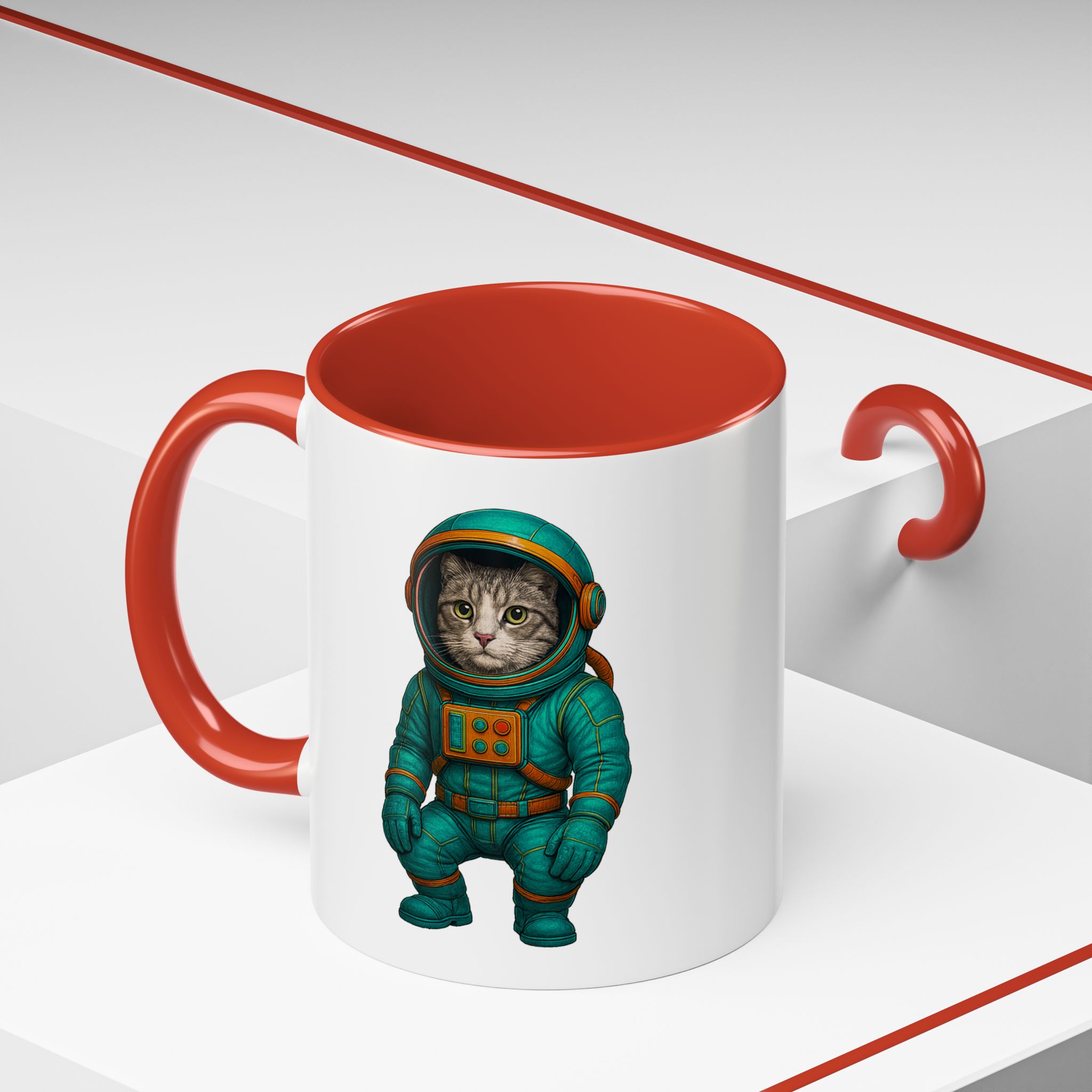 Coffee Mug funny Cat lover boho Mug Cat astronaut tea cup pet unique accessory kitten gift for her - Imagen 20