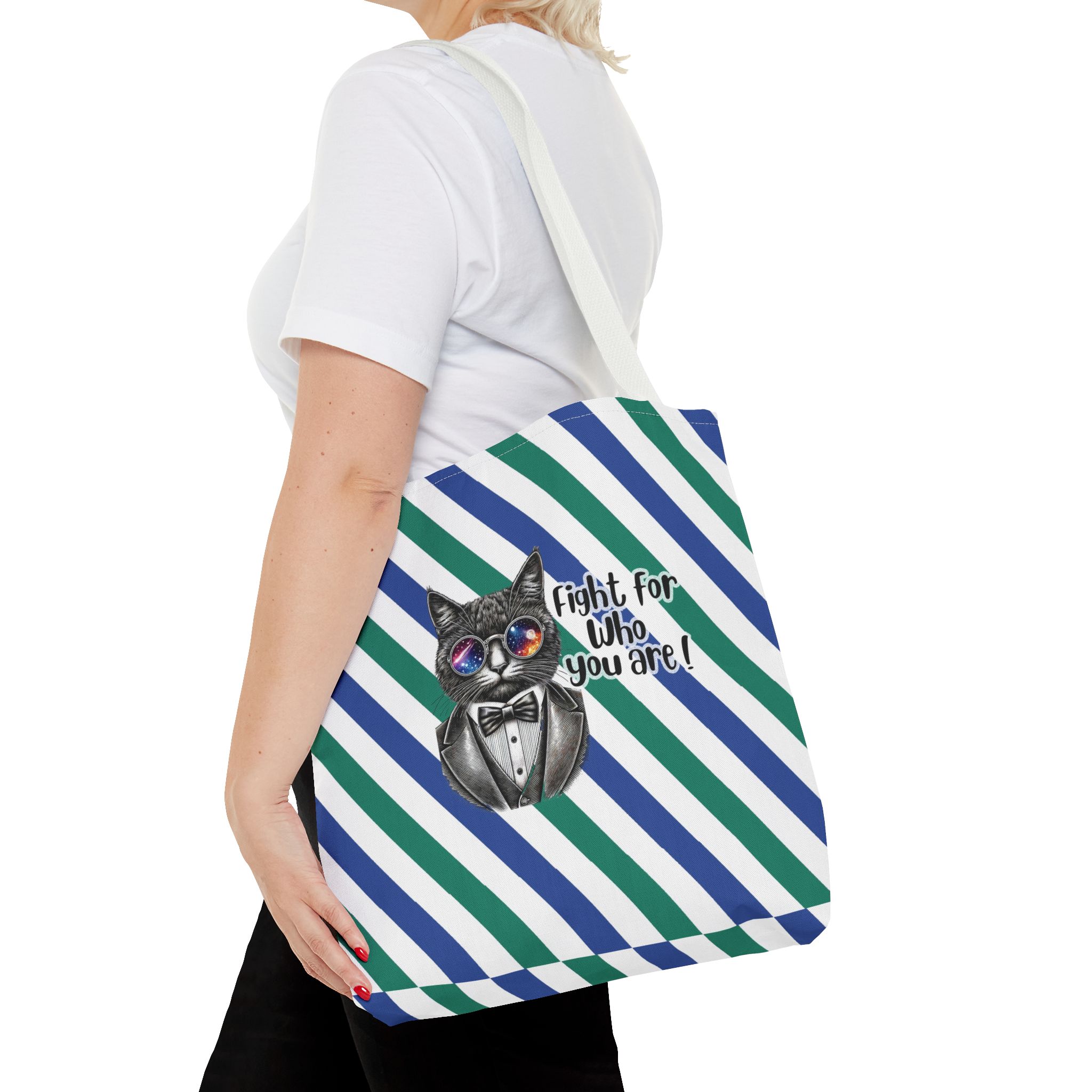 Funny tote bag Motivational vintage bag cat design cute tote bag Cool animal shoulder bag - Image 16