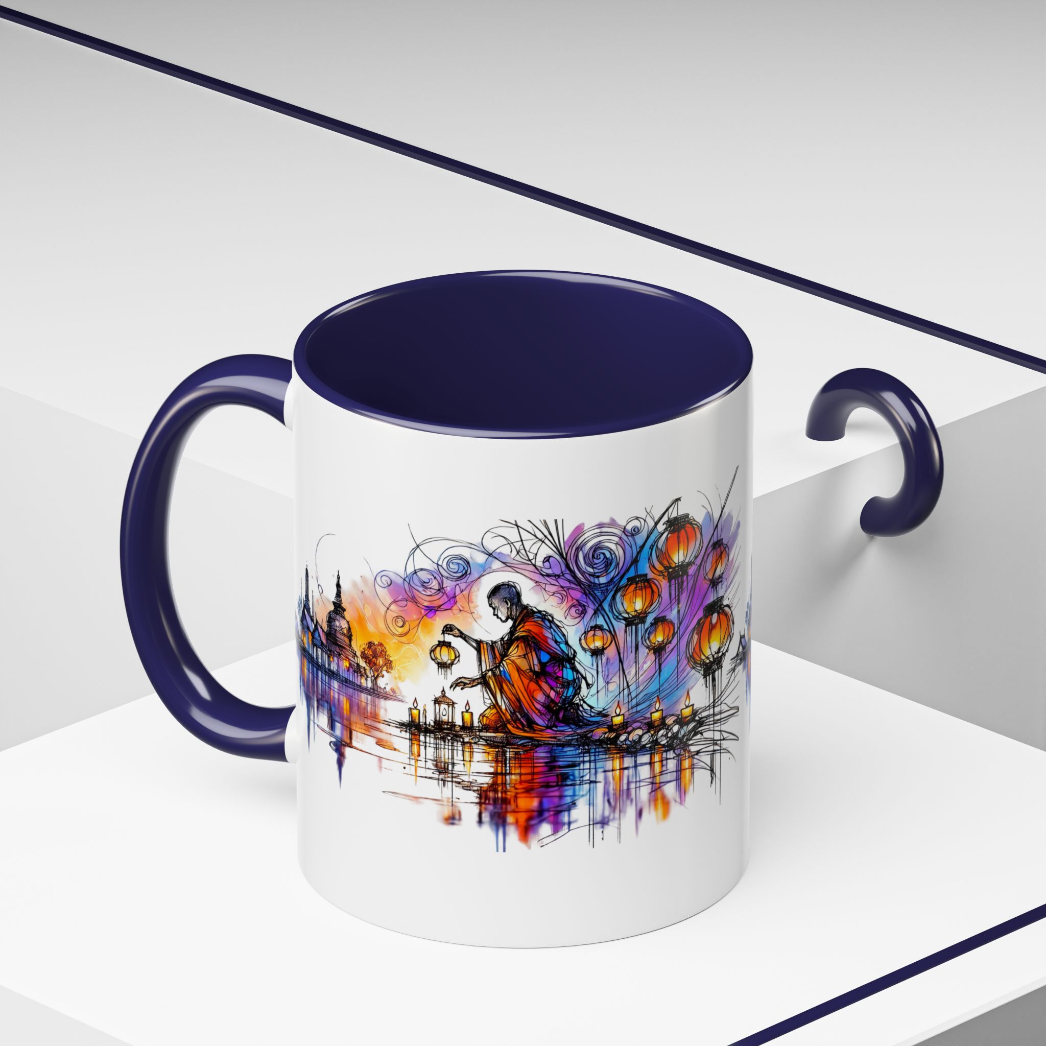 Office mug Buddha coffee Cup yoga tea Mug coffee meditation accessory mindfulnss cool gift for her – Image 8