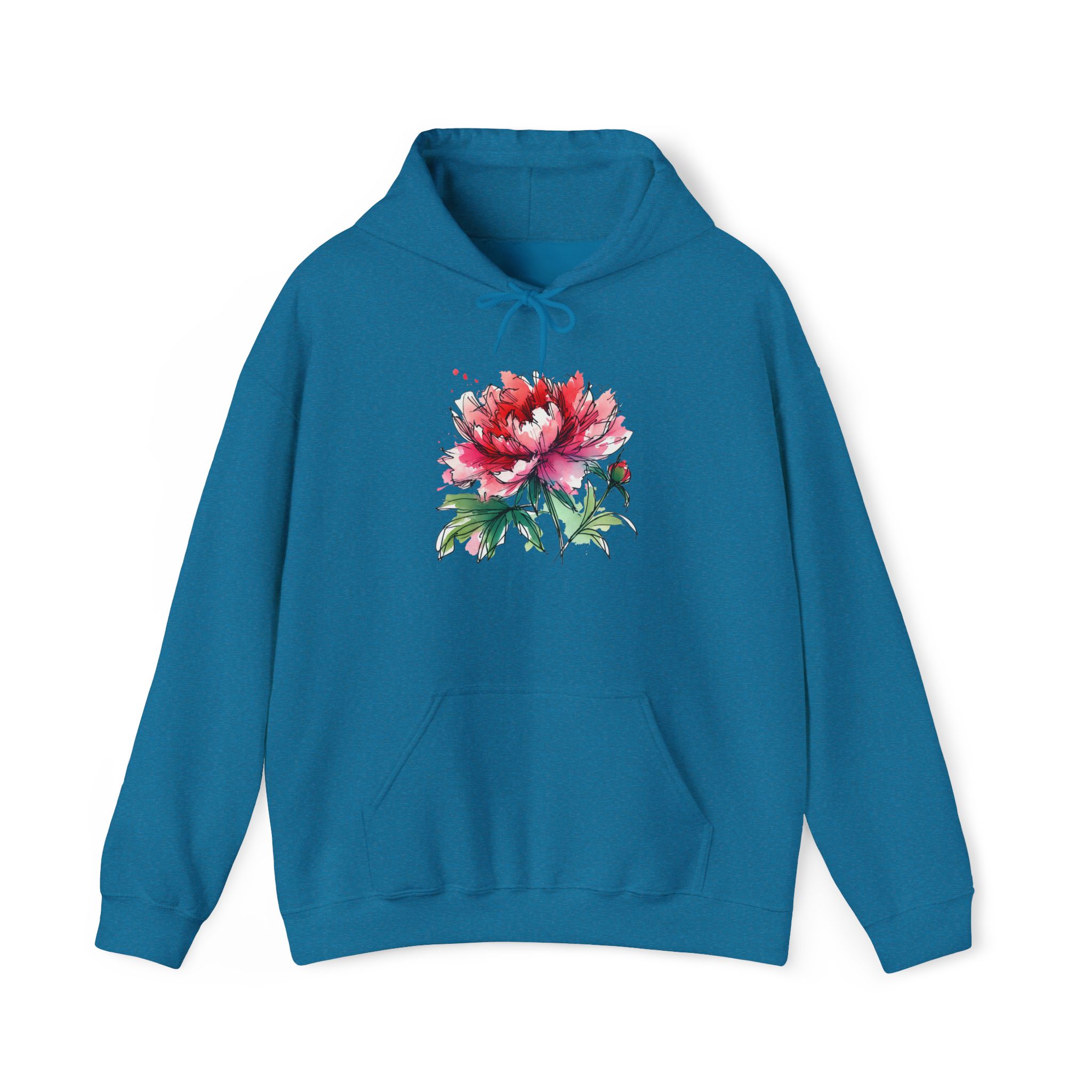Flower Hoodie – Tropical Hoodie – Flower Print Sweatshirt - Image 26
