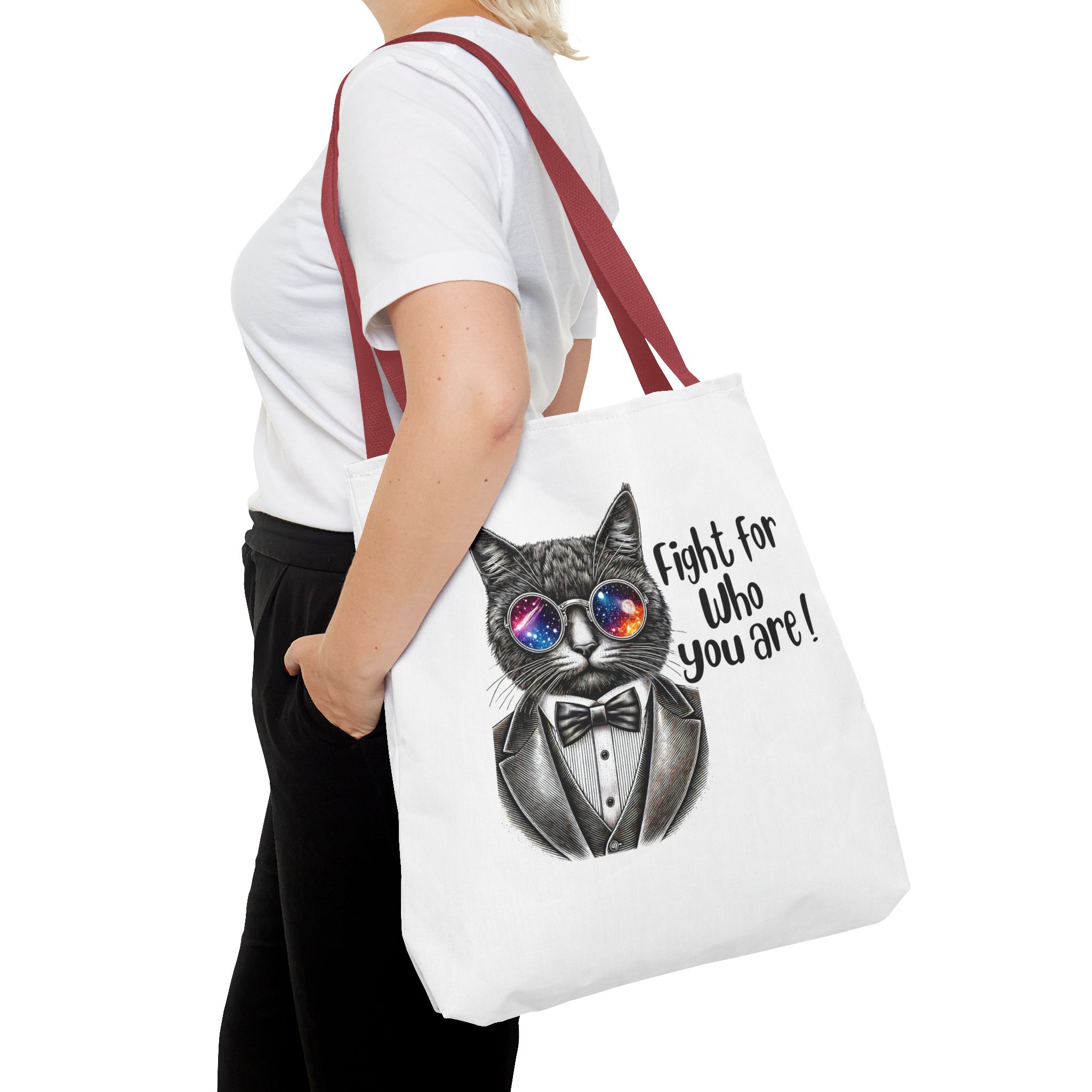 Motivation Tote bag – Cat tote bag – Boho Cat purse motivation print - Image 12