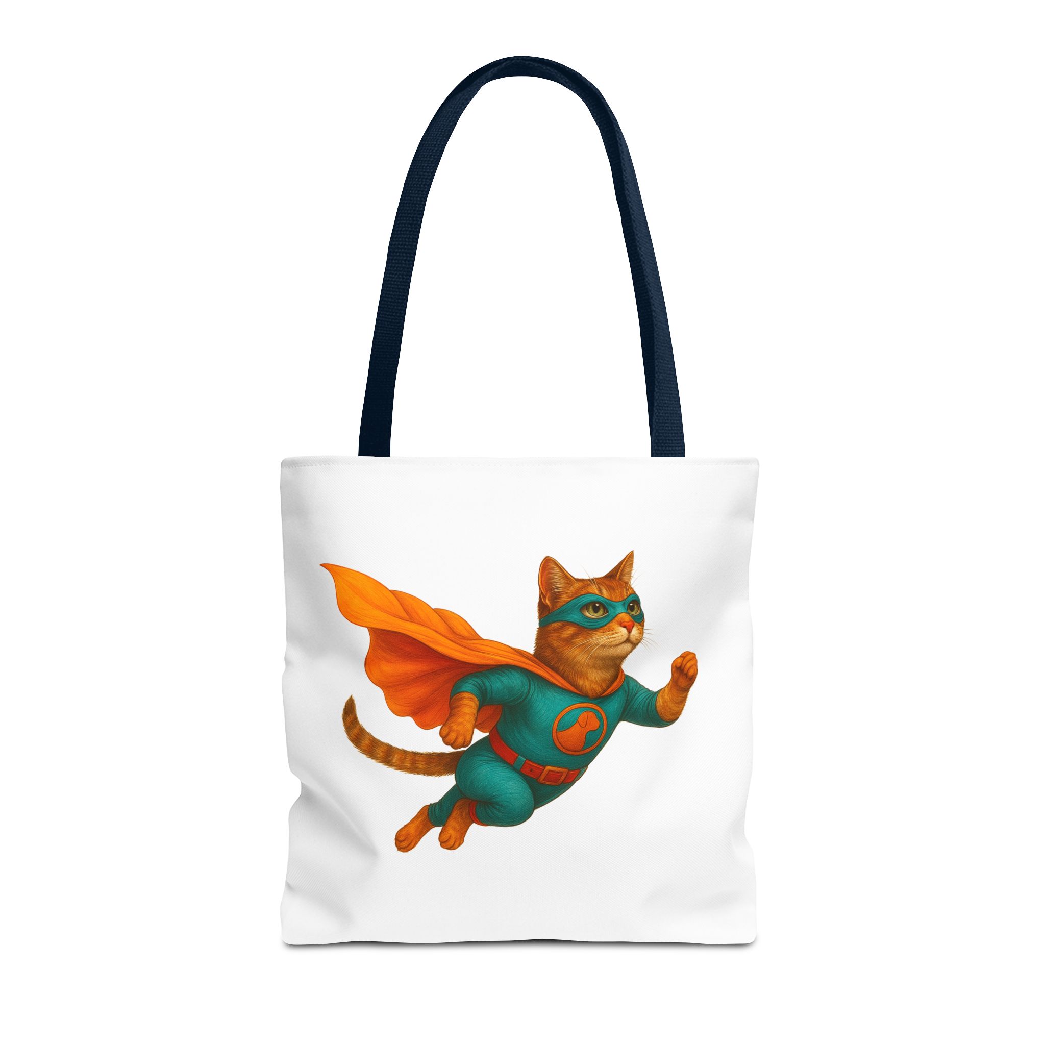 superhero tote bag cat canvas tote bag funny handbag fantasy purse kitten lover cool cat shoulder bag – Image 27