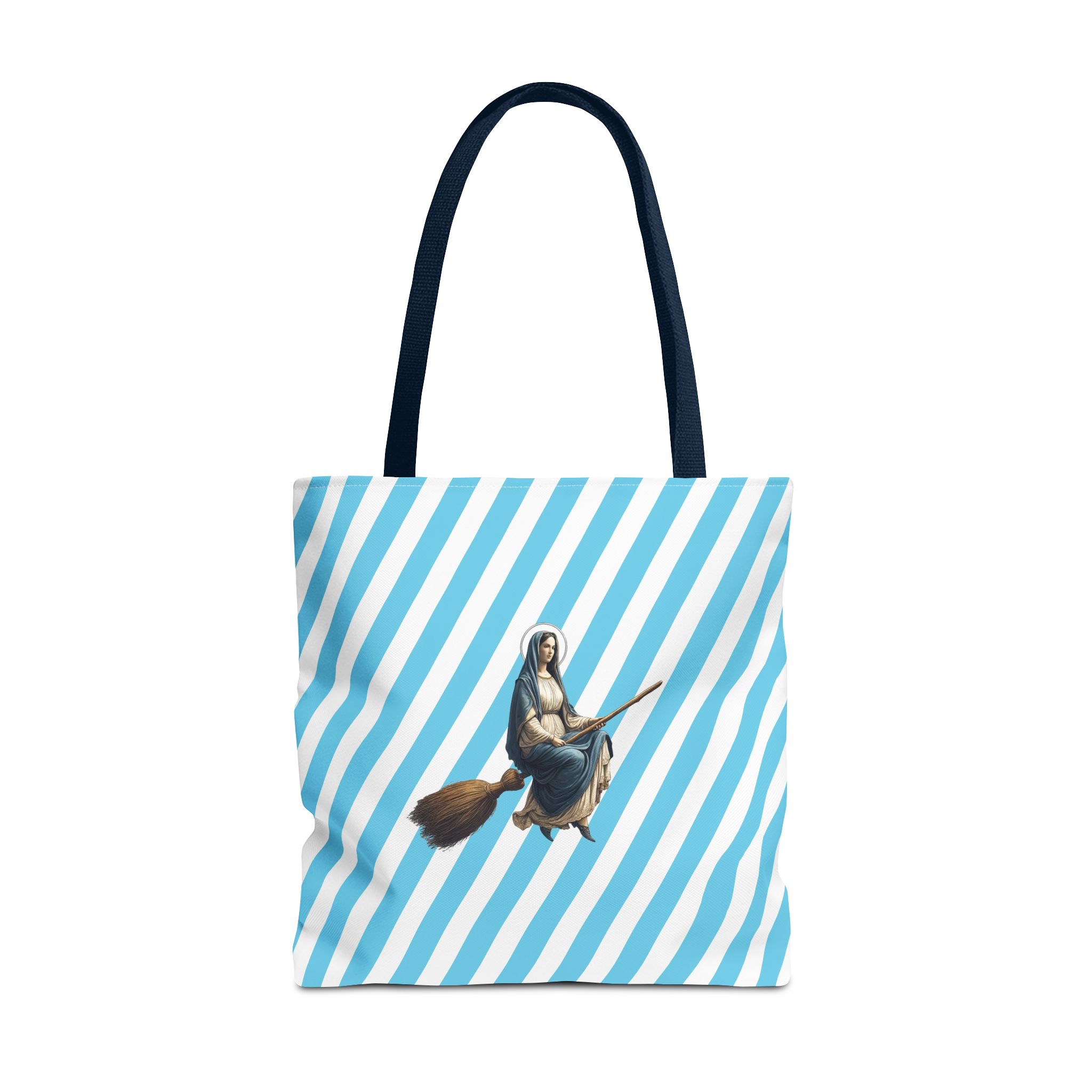Satiric tote bag Virgin Mary witch broom cute tote bag religious shoulder bag sarcastic premium purse unusual - Image 29