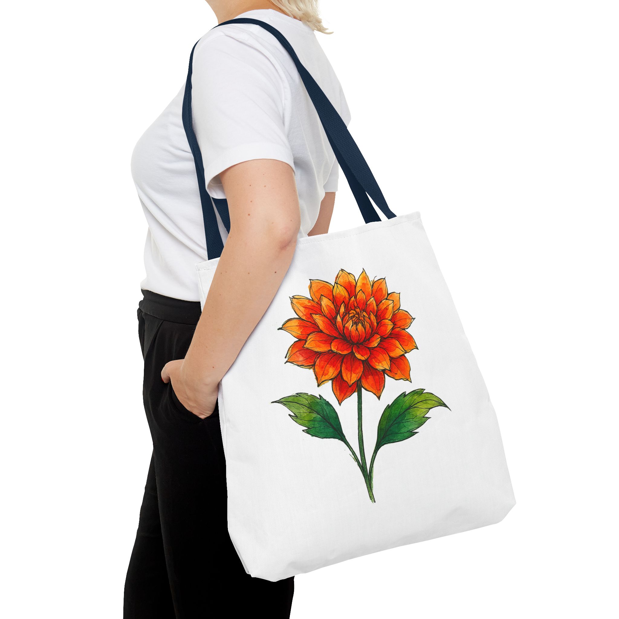 Wildflower canvas tote bag vintage cute tote bag nature shoulder bag Floral cute tote bag nature print shoulder bag flower lover – Image 30