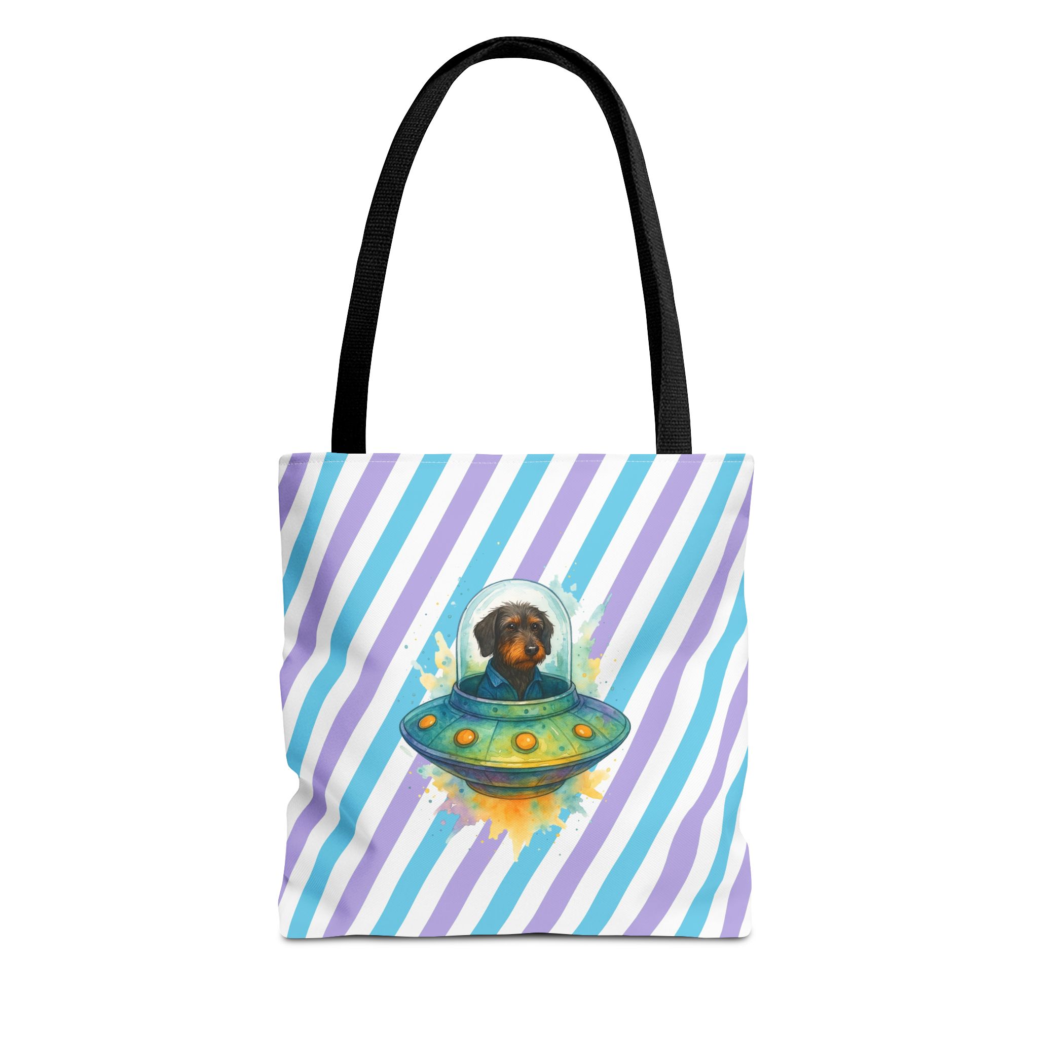 Dog Canvas Tote bag funny outerspace Bag astronaut pet lover cool gift clothing shoulder bag purse retro Handbag unique