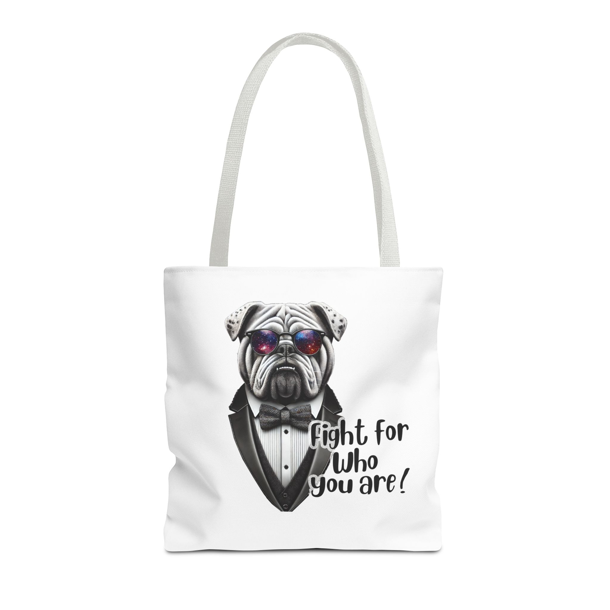Canvas tote bag Vintage bag Motivational cute tote bag Bull dog design funny tote bag for self confidence shoulder bag – Image 15