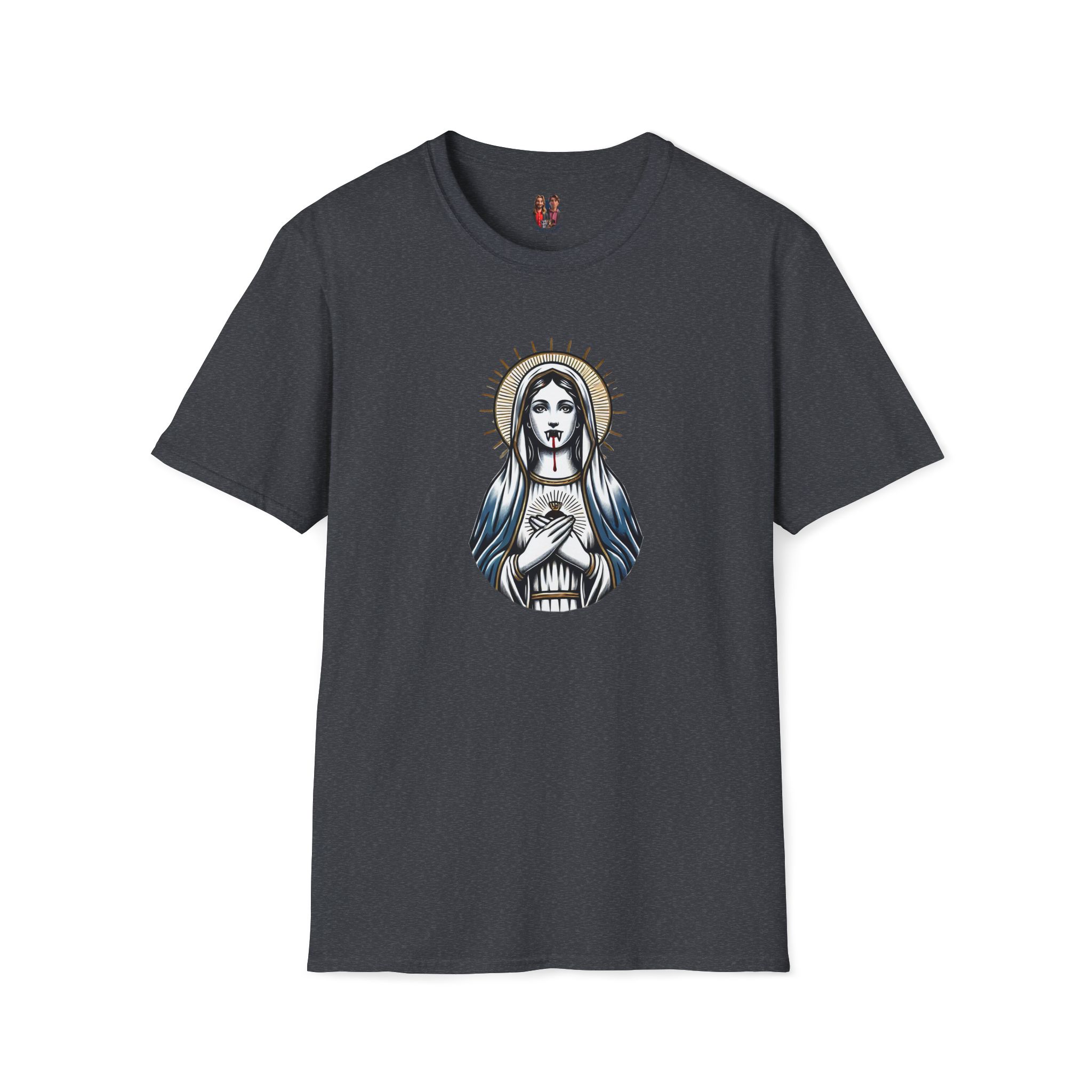 Ironic Tshirt vampire graphic tee virgin mary sarcastic clothing gift satirical print cool apparel comfy outfit comfort colors shirt - Image 28