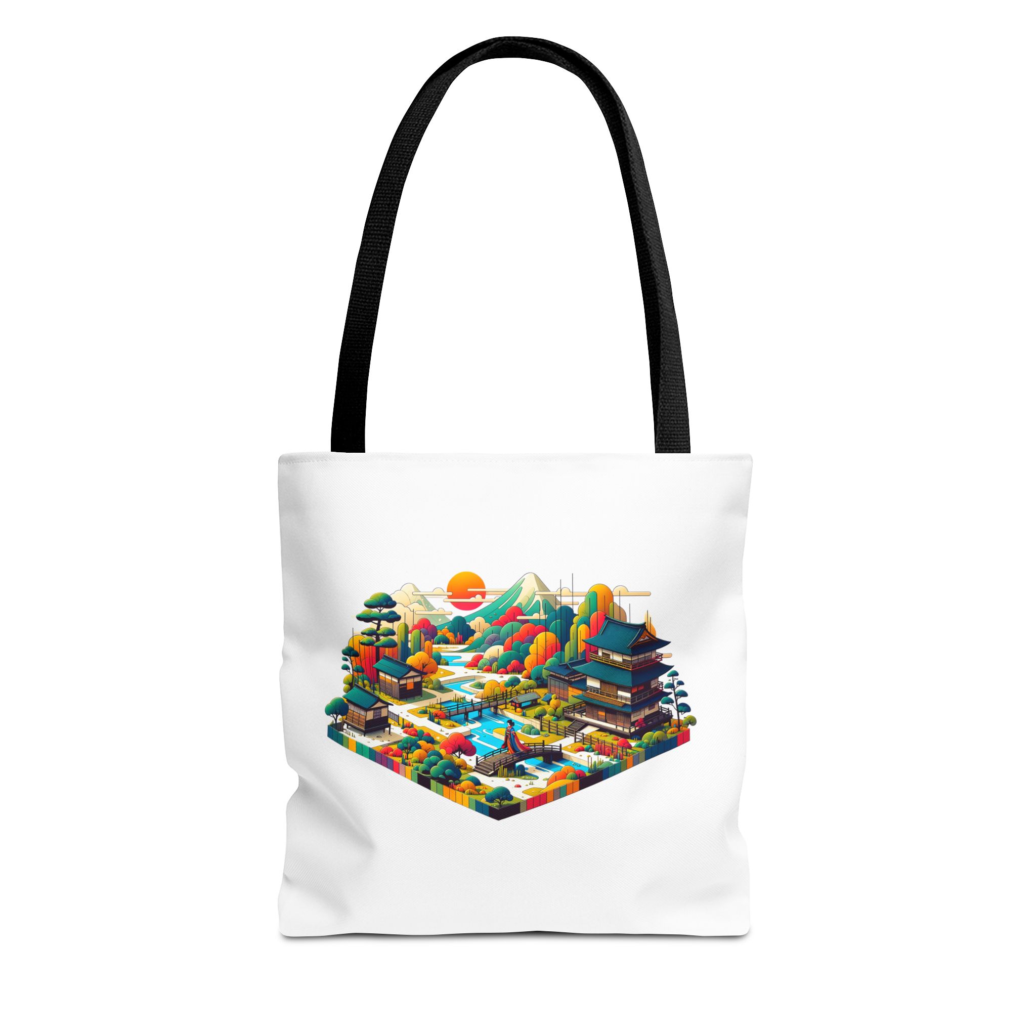 Japanese Tote bag – asian purse – Retro Japan handbag boho print