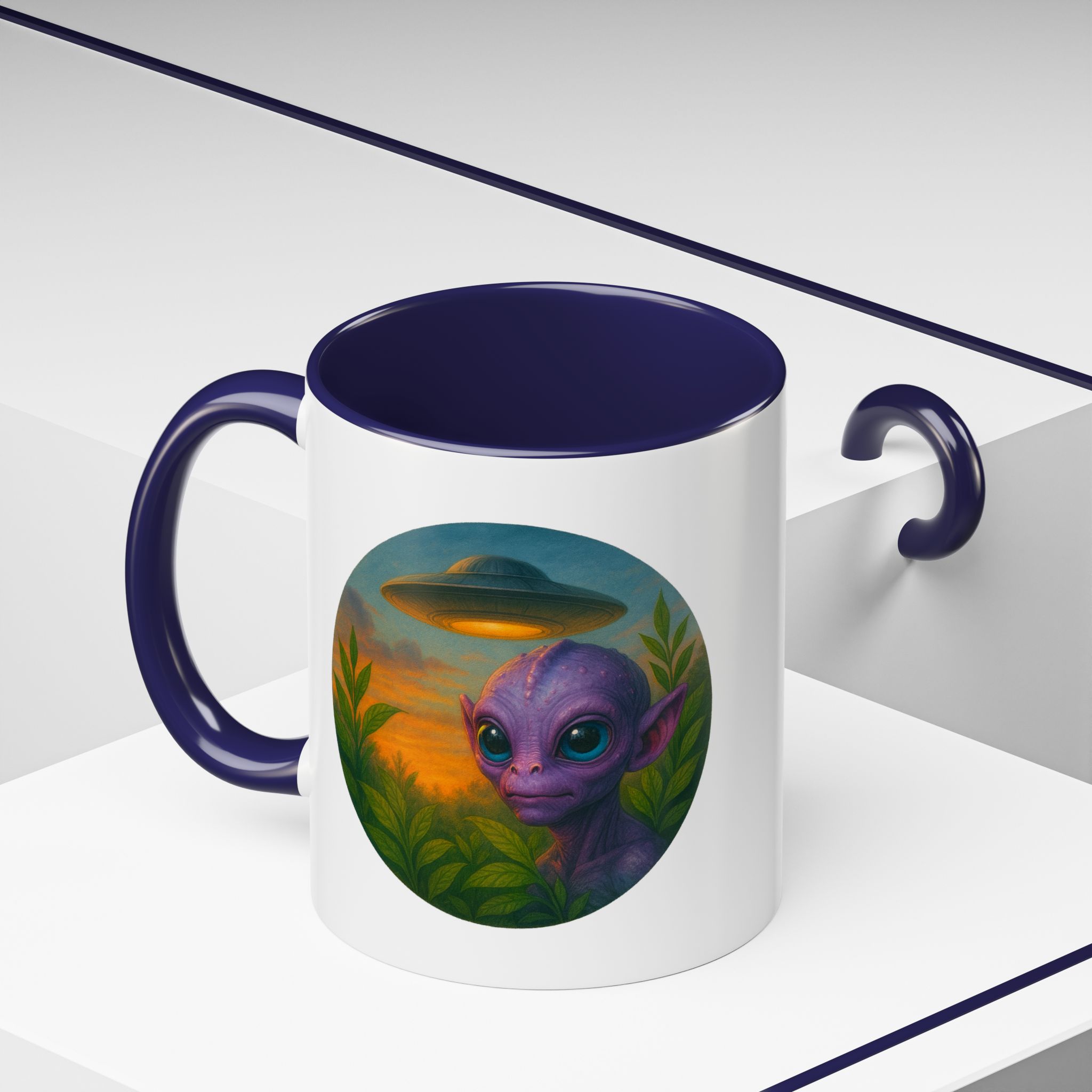 Alien mug and cup extraterrestrial whale fantasy funny vintage graphic oversized womens design - Image 12