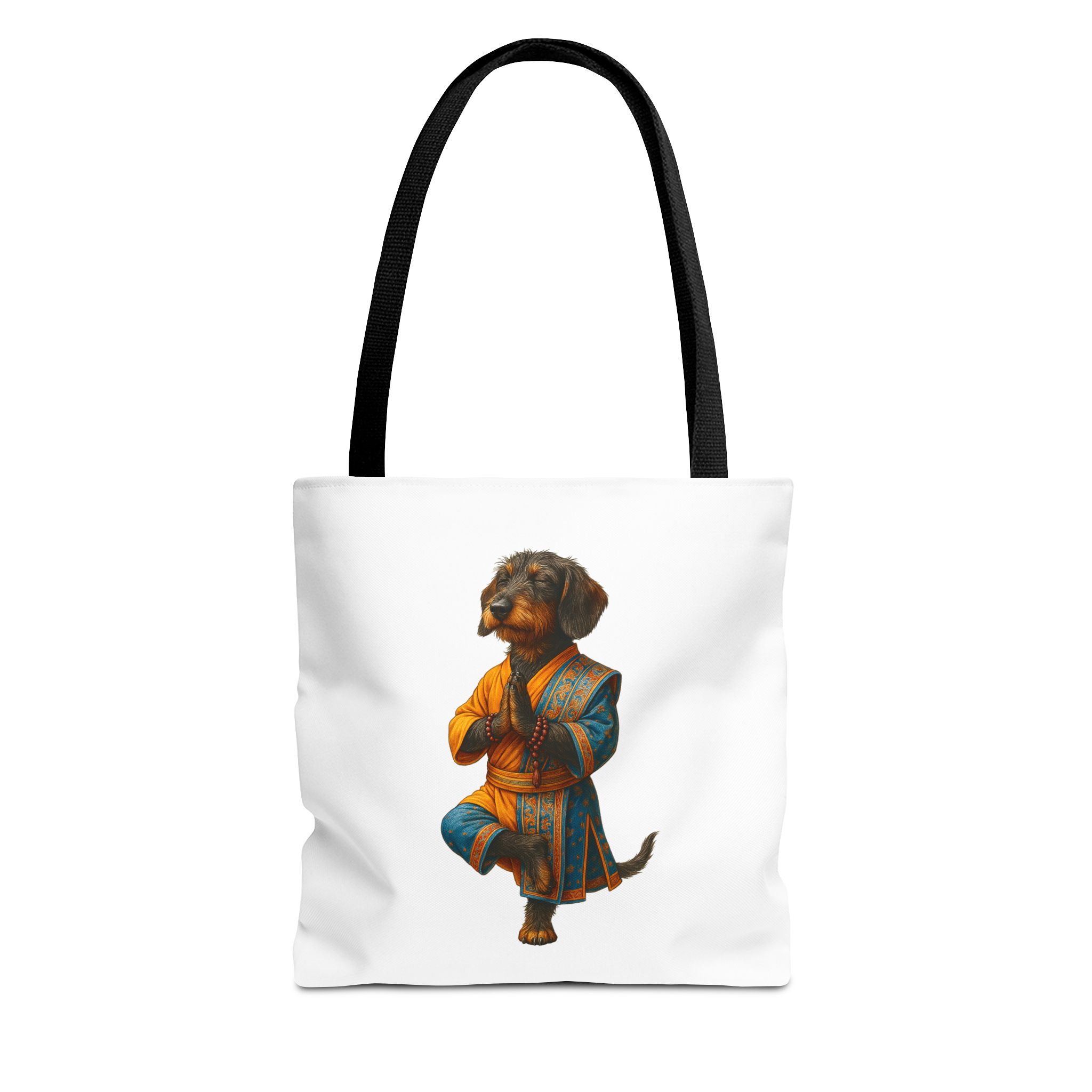 Funny canvas tote bag yoga cute tote bag dog yoga gift mindfulness shoulder bag puppy purse pet lover handbag