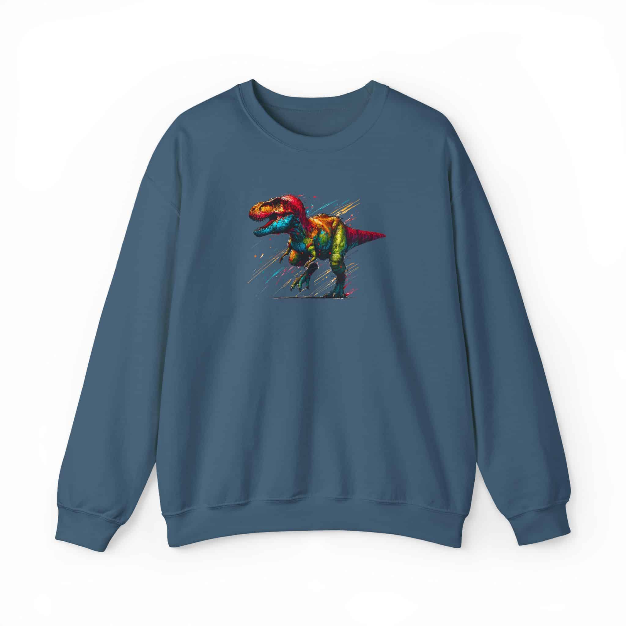 Jurassic sweatshirt – Dino sweatshirt – Triceratops sweater dinosaur print - Image 24