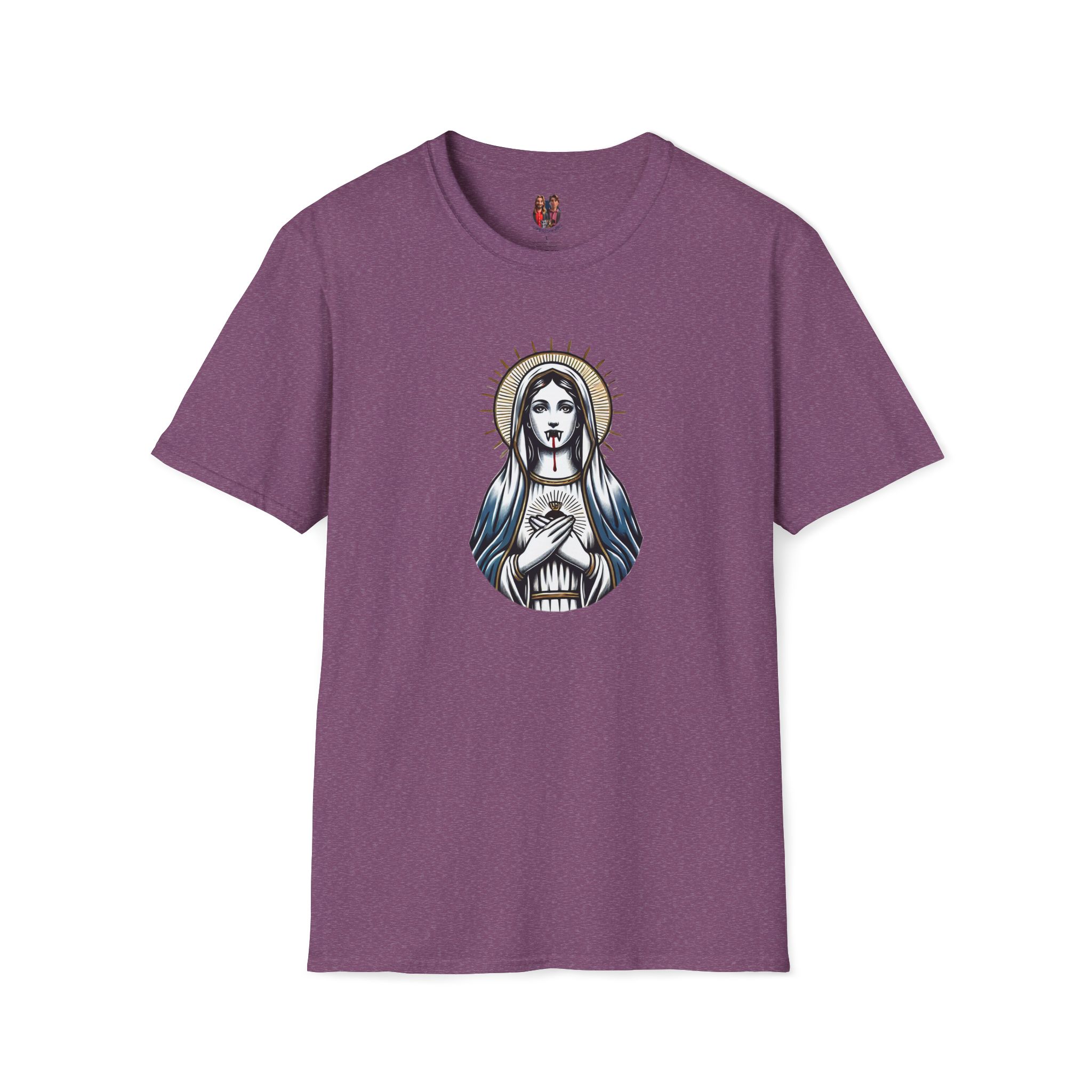 Ironic Tshirt vampire graphic tee virgin mary sarcastic clothing gift satirical print cool apparel comfy outfit comfort colors shirt - Image 34