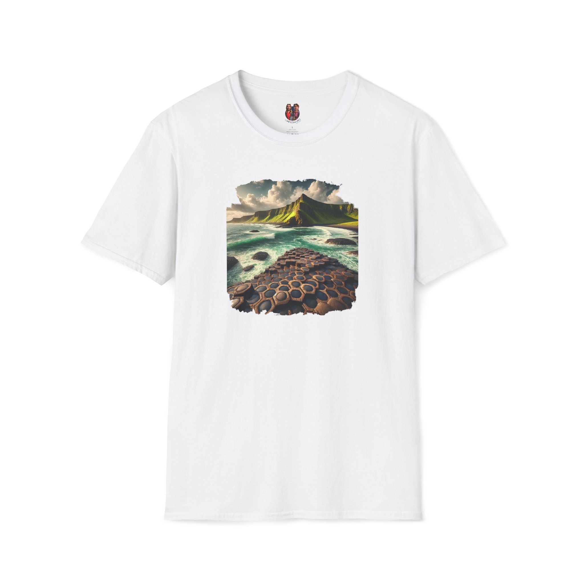 Landscape tshirt ireland graphic tee nature vintage clothing gift for dad giant causeway bushmills vintage tshirt cool comfort apparel - Image 4