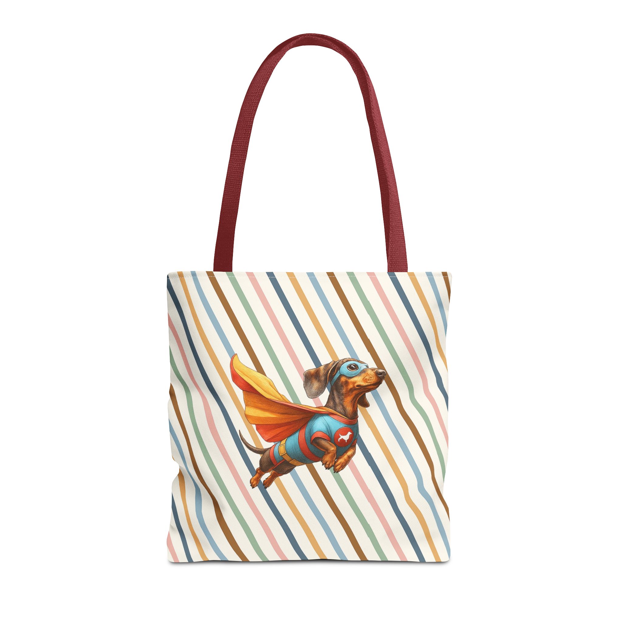 Funny canva tote bag Superhero cute tote bag dachshund super hero shoulder bag fantasy gift dog purse - Image 9