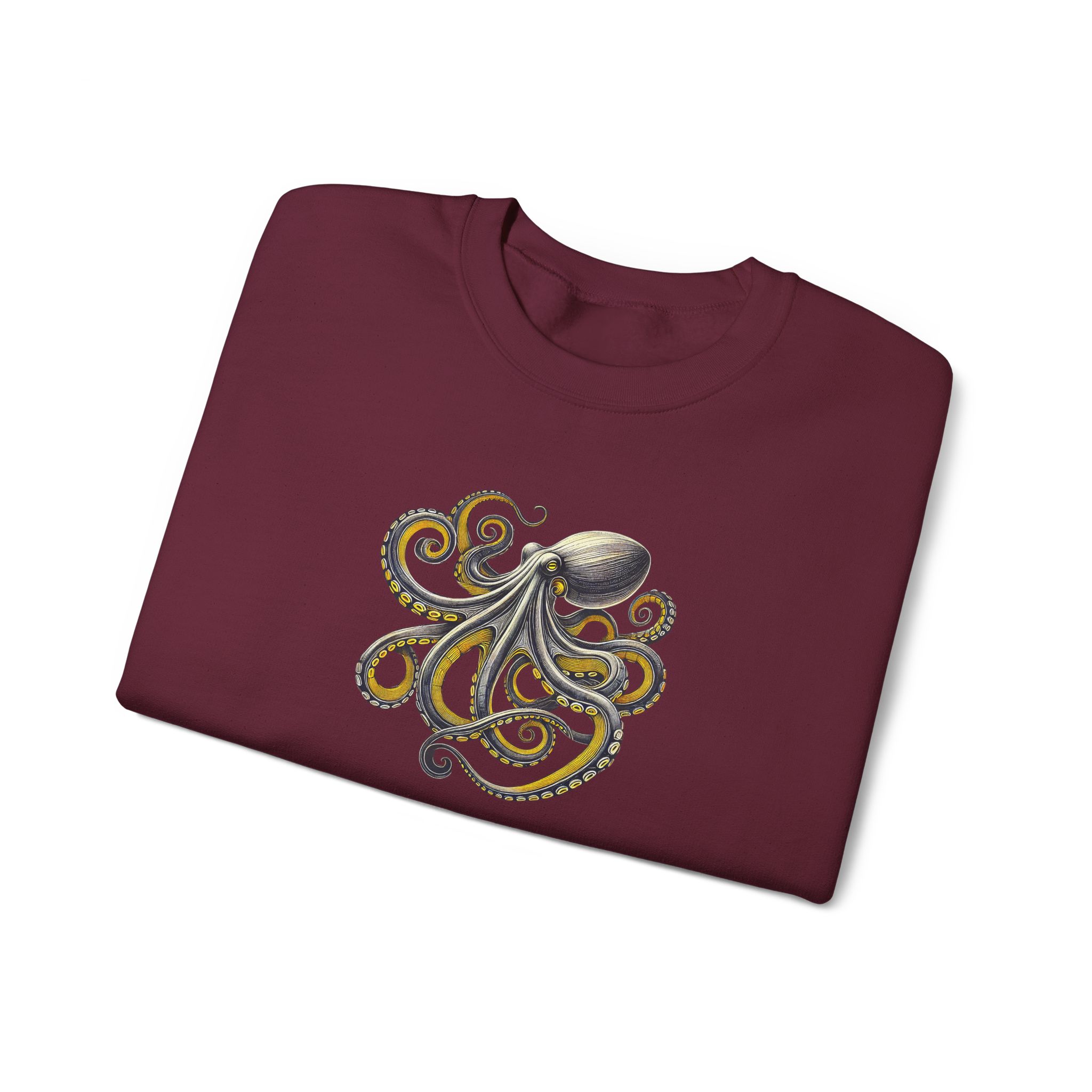 Octopus sweatshirt – Boho Octopus sweater – Japan Octopus Sweatshirt nature print - Image 15