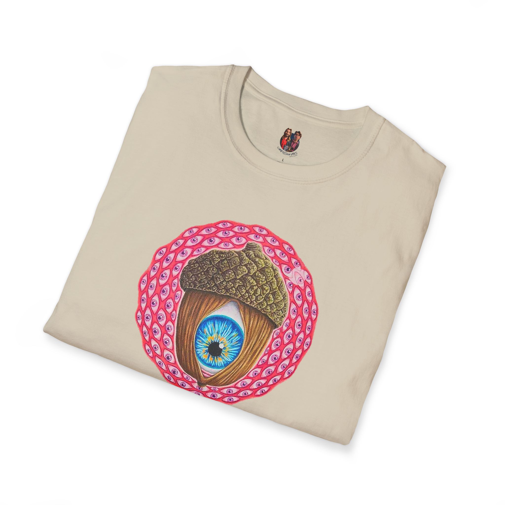 Imaginative Surrealist Art Tshirt Goat Unique Dream tee by Renowned Artist - Image 5