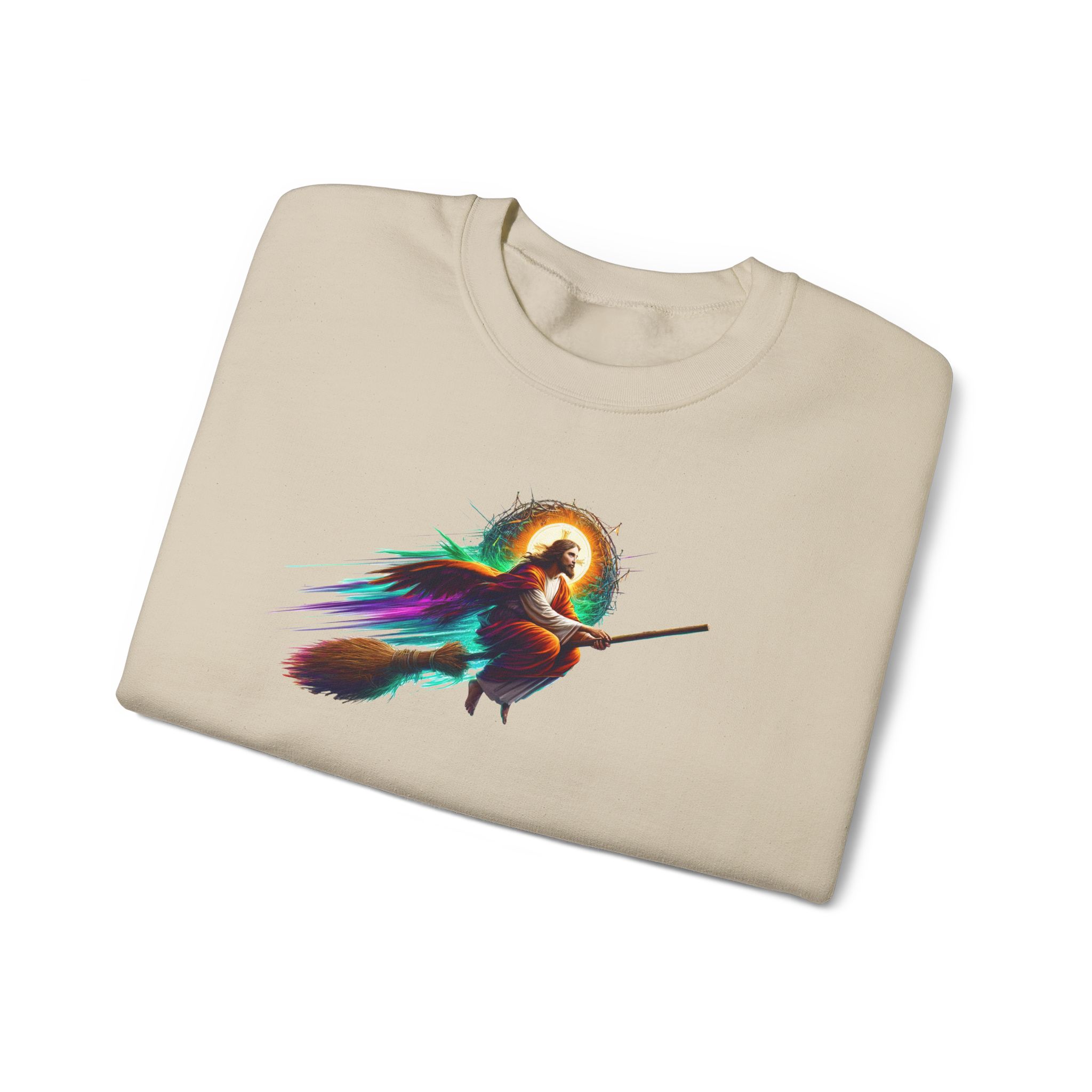 Virgin Mary sweatshirt – Ironic sweater – Sarcastic catholic print gothic funny - Image 12