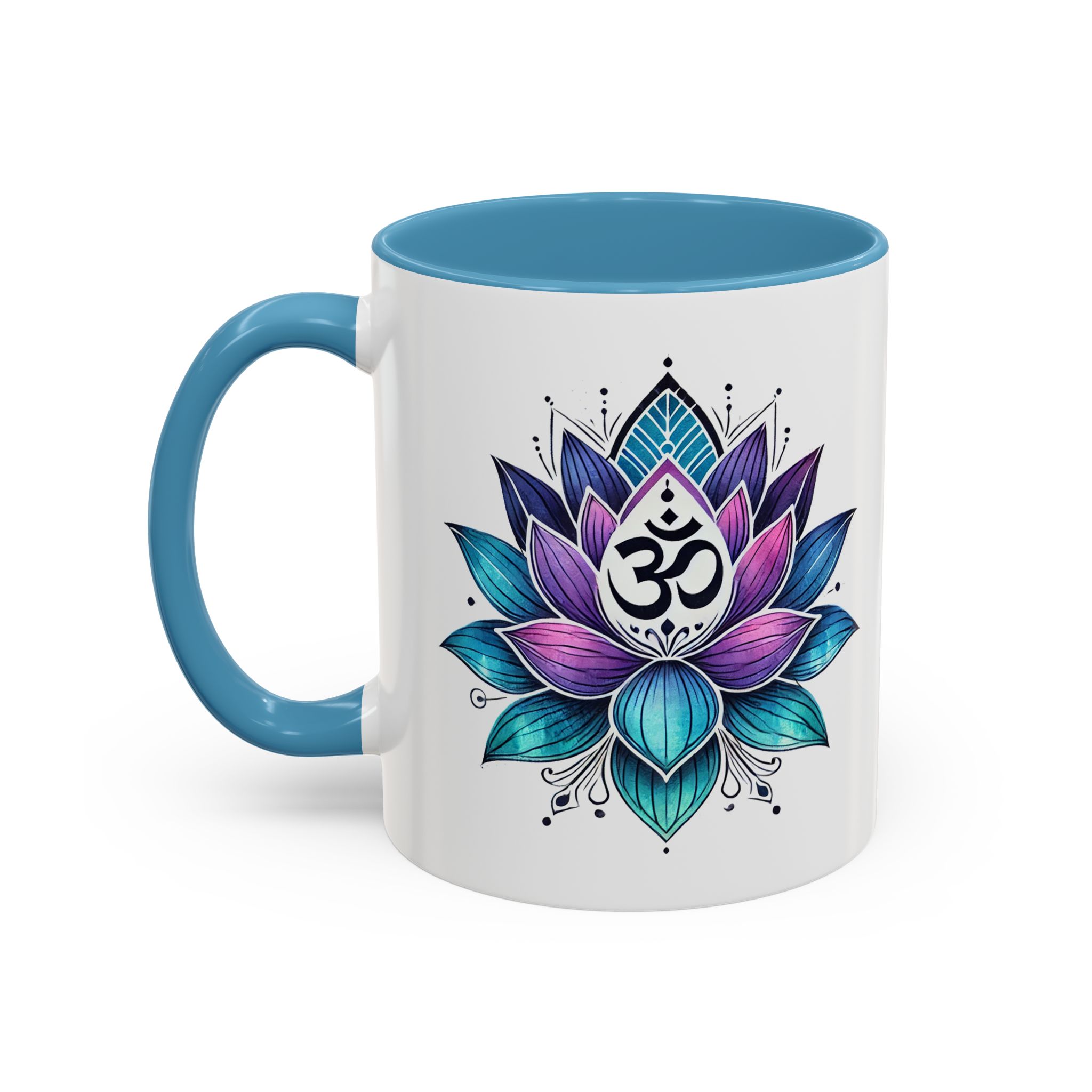 Tasse de bureau Boho mug mindfulness mug lotus flower yoga gift coffee lover meditation accessory tea cup cute