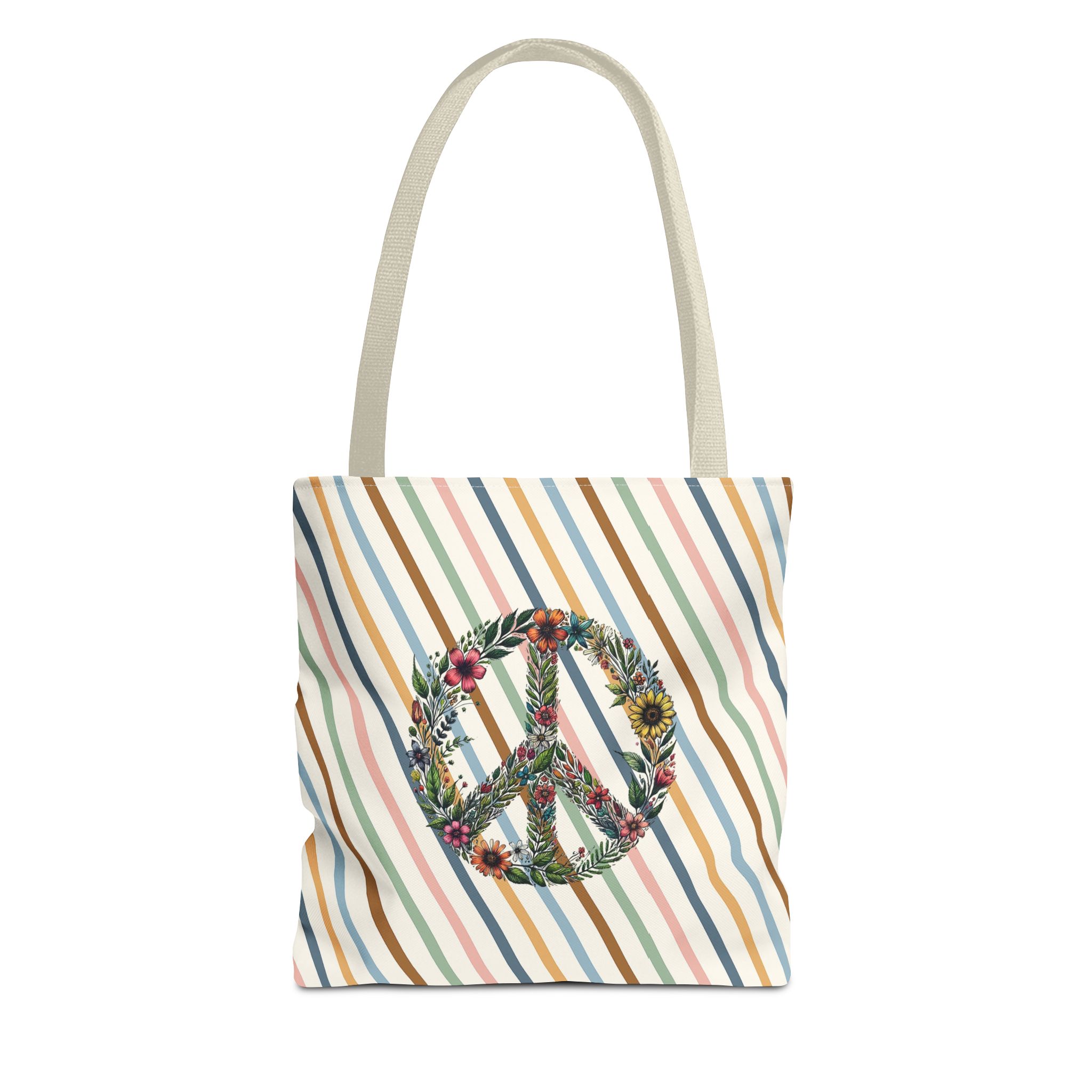 Peace and Love tote bag positive vibes and dreamy vintage look - Image 19