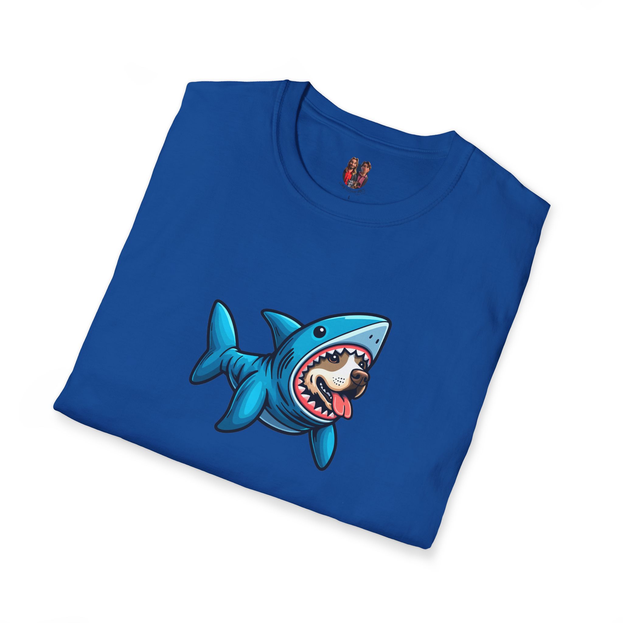 Funny tshirt shark graphic tee Dog Shark costume comfy shirt unisex puppy print pet lover dog apparel cool outfit - Image 25
