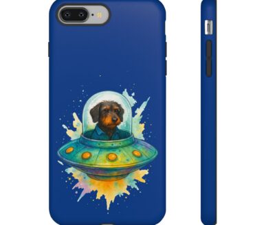 Dog in a Spaceship Phone Case
