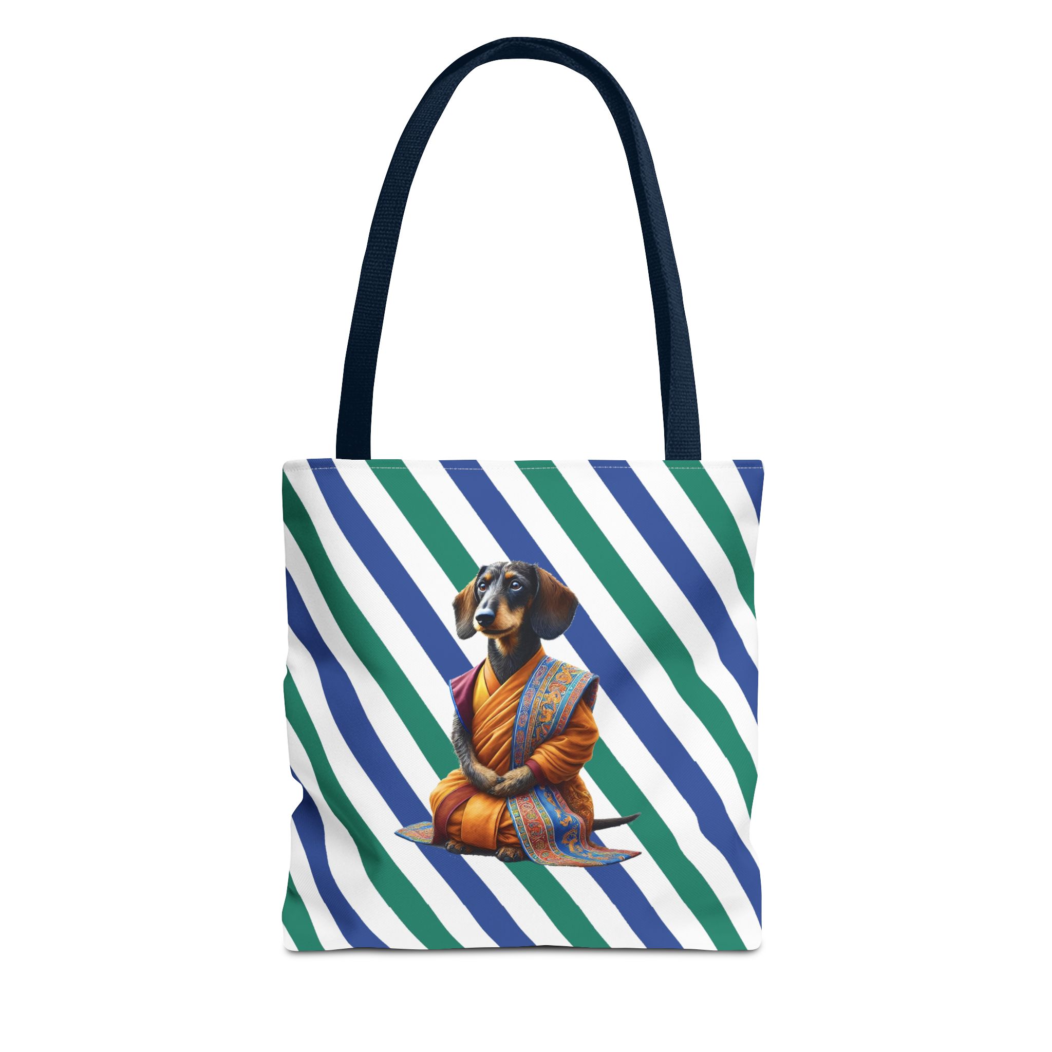 Meditation canvas tote bag Dog cute tote bag mindfulness design Dog funny gift colourful shoulder bag puppy purse - Image 25