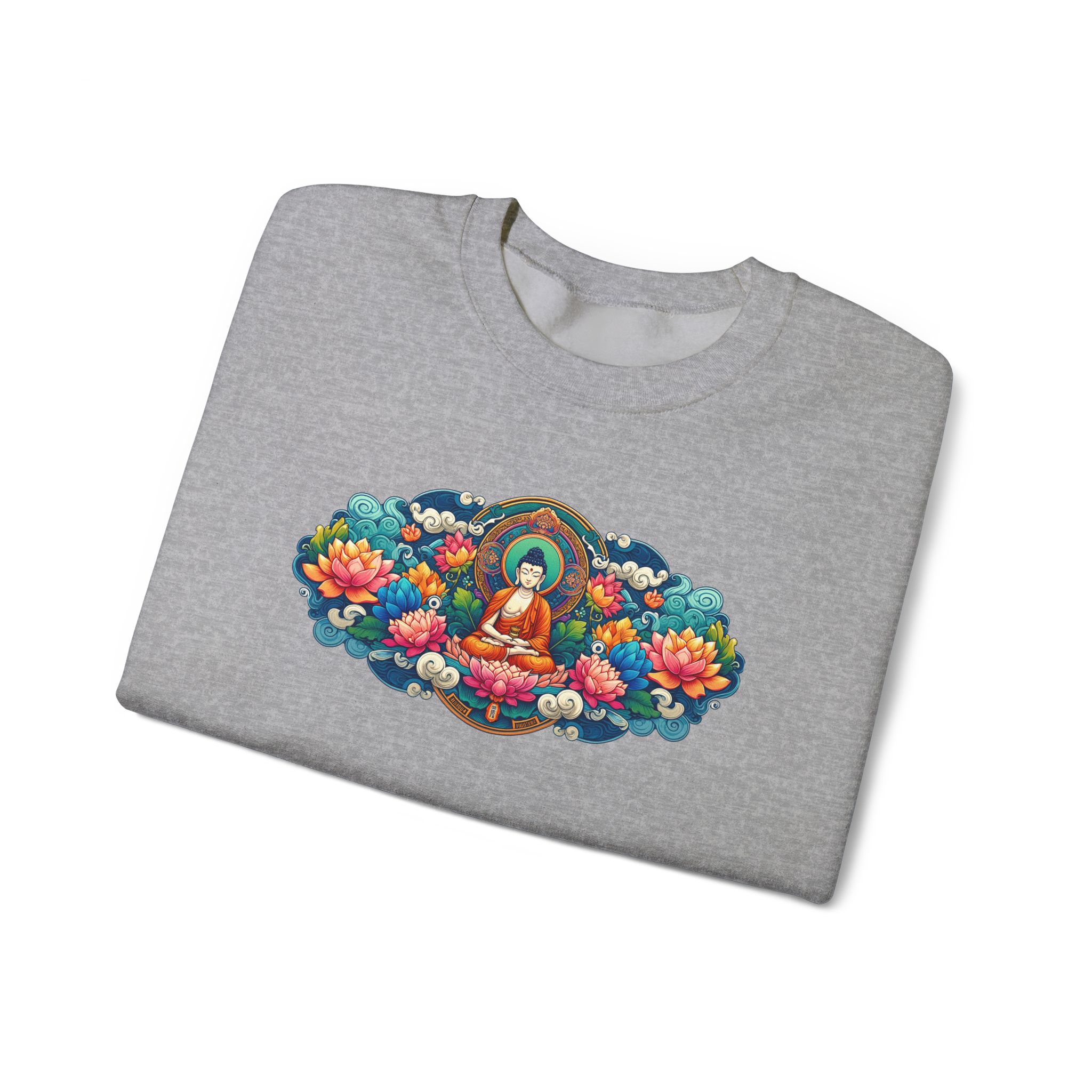 Yoga Vibes sweatshirt – Zen sweater – Meditation Sweatshirt Buddha print - Image 2