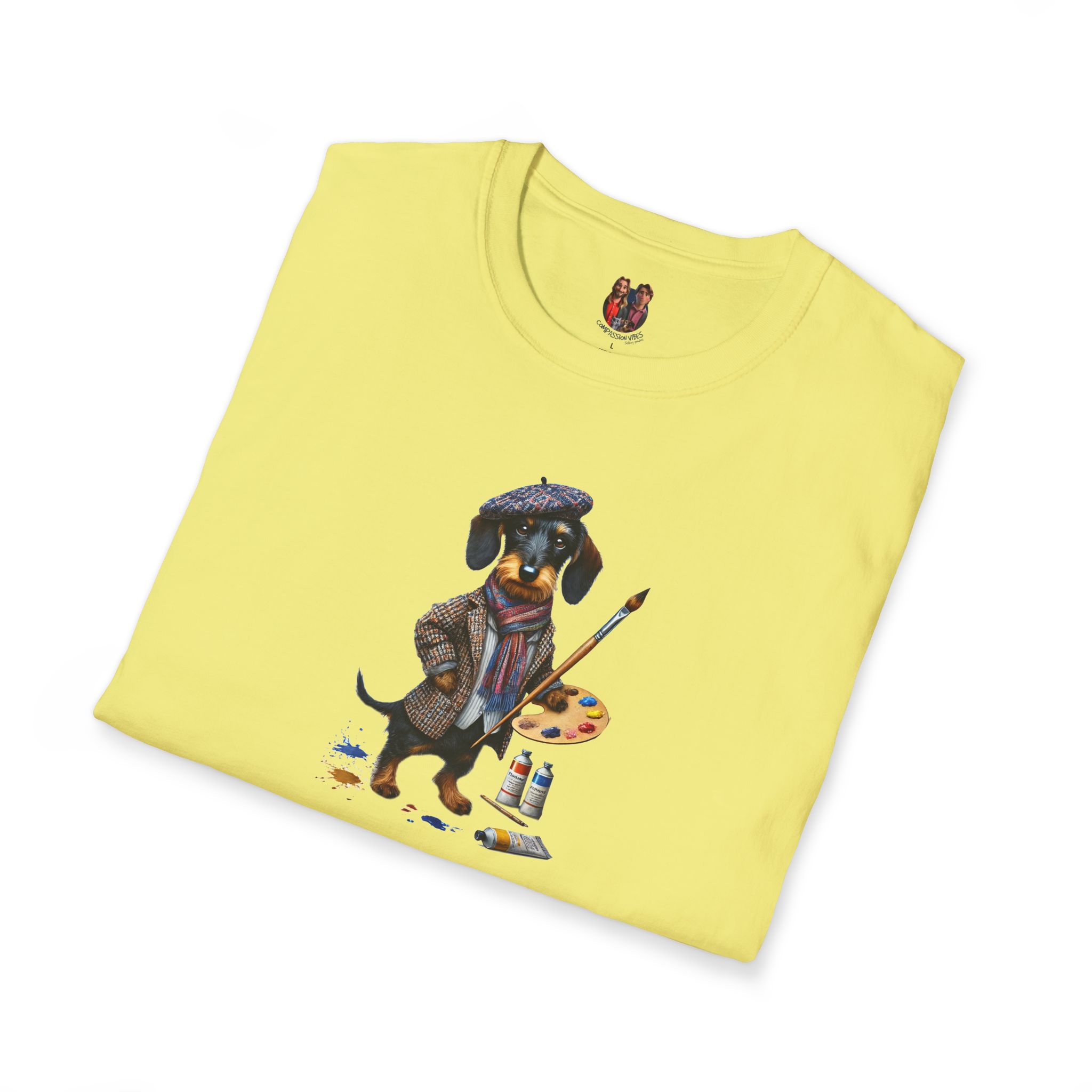 Funny Tee dog artist graphic tshirt Art comfort colors clothing gift design pet lover outfit cool apparel - Image 13