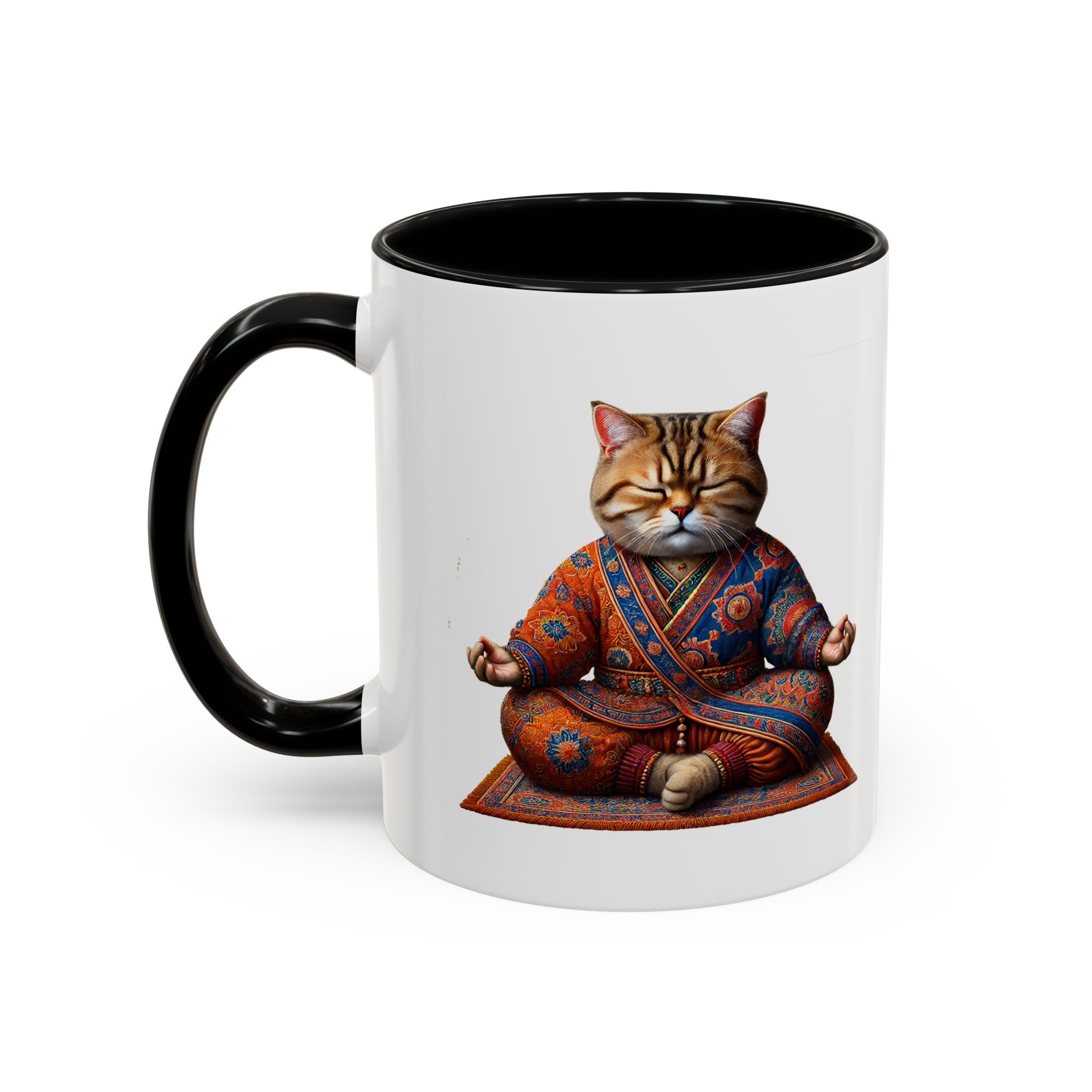 Office Mug cat lover yoga gift for mom Tea cup coffee Mug meditation accessory mindfulness pet design - Image 6