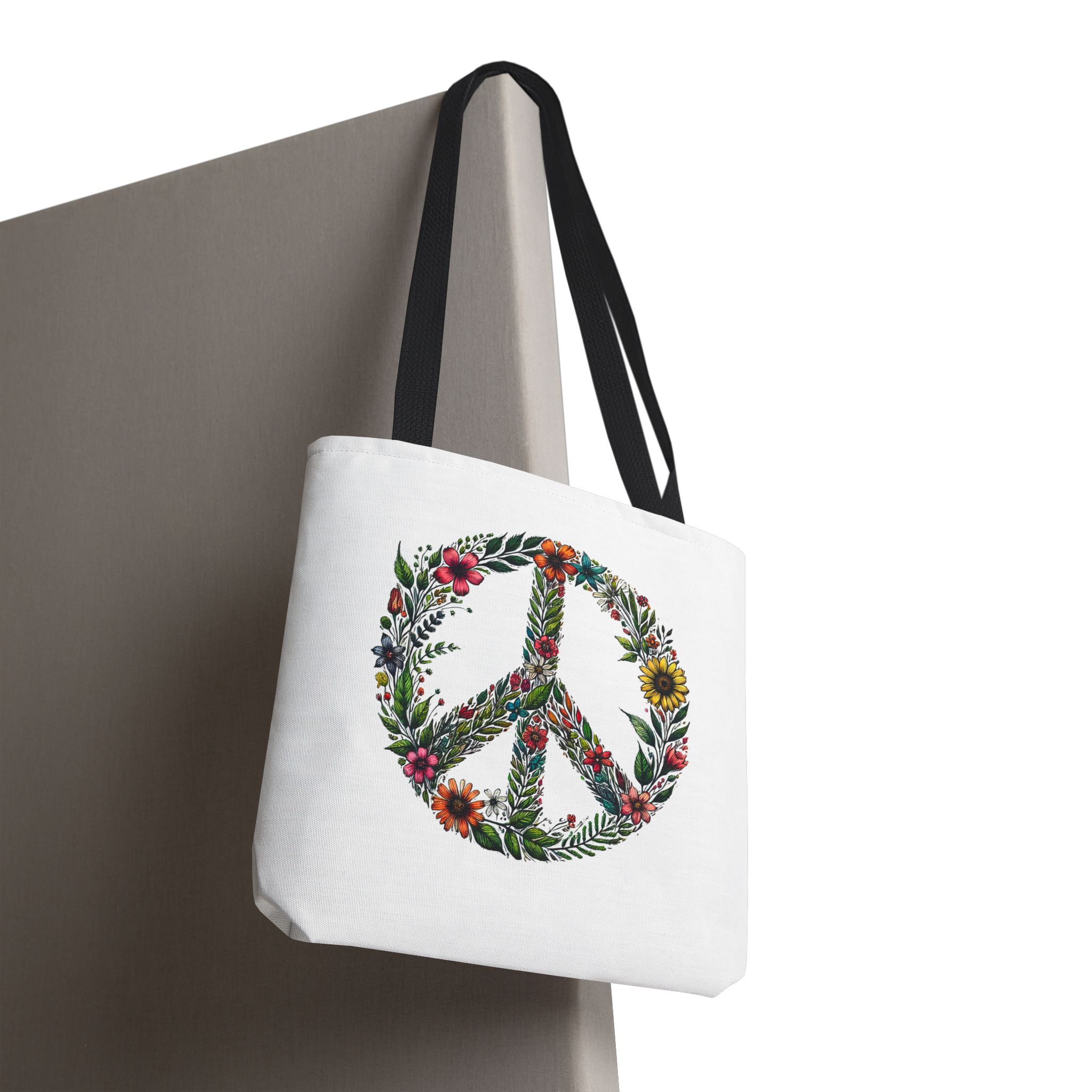 Peace and Love tote bag positive vibes and dreamy vintage look - Image 6