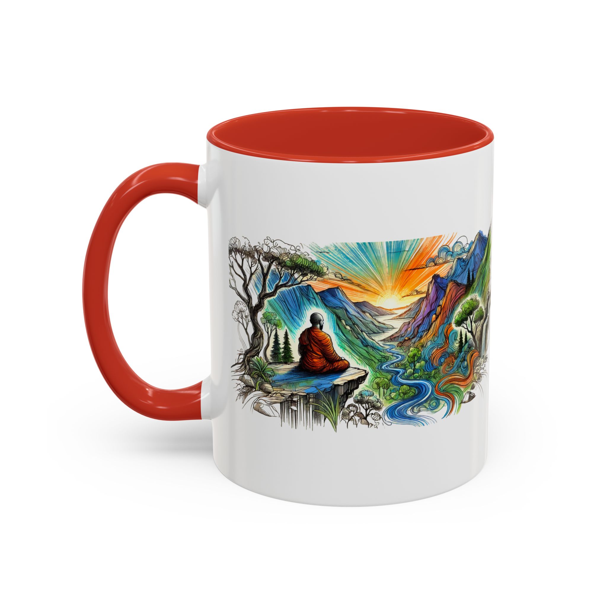 Unique mug Free spirit Tea Cup buddhism accessory Meditation Mug vintage mug yoga gift for her buddha design - Image 18