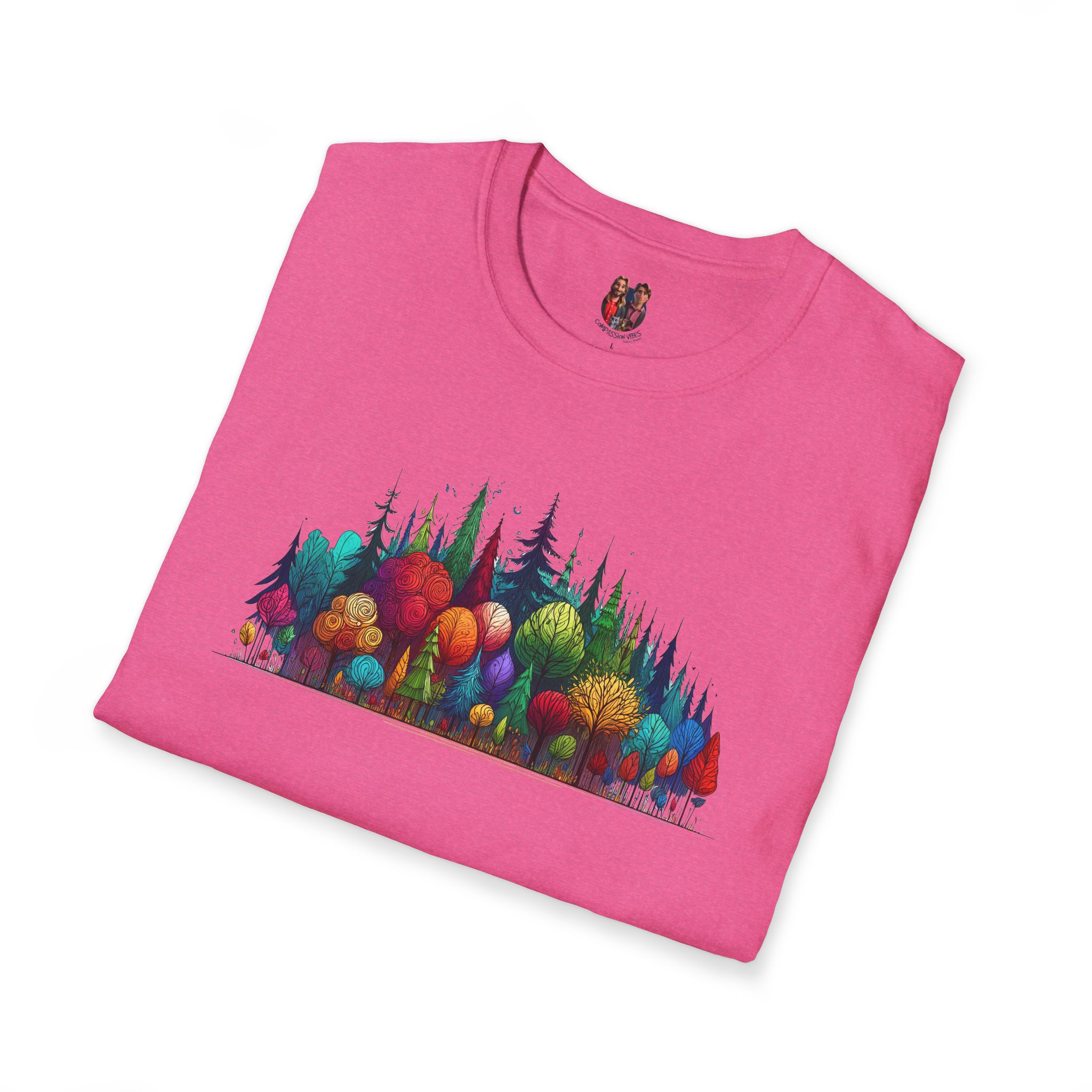 Retro Forest tshirt - Woodland Graphic - Vintage Nature Landscape Shirt - Image 31