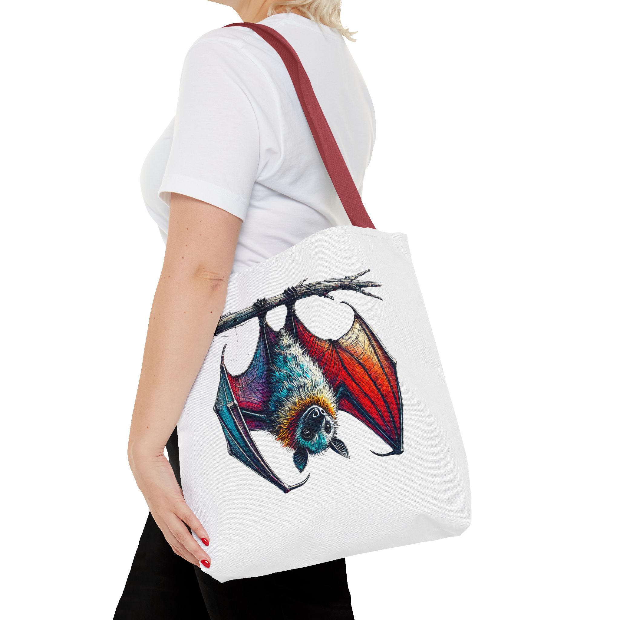 Bat tote bag original animal print design for creative souls - Image 10