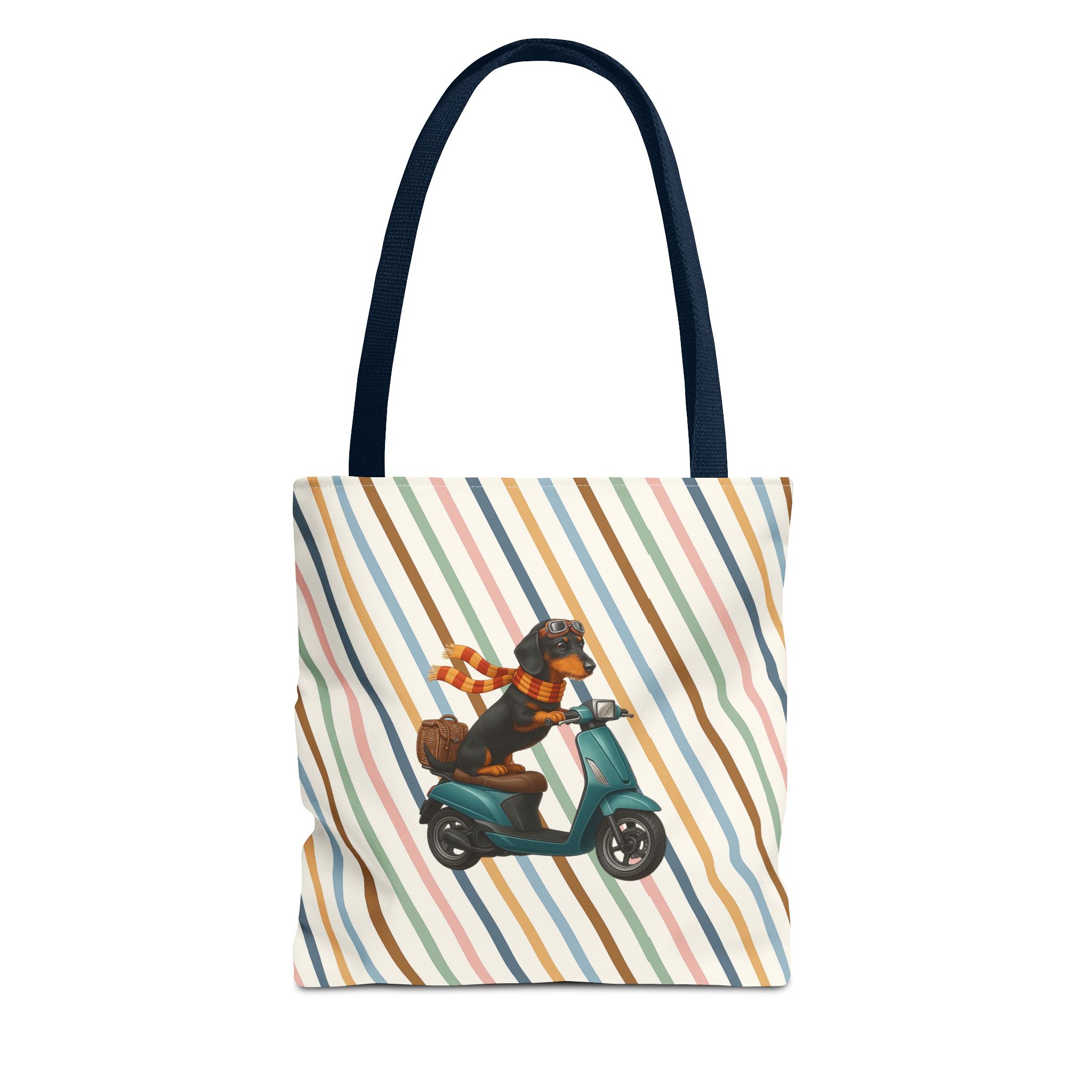 Dachshund canvas tote bag scooter funny shoulder bag dog cute tote bag cool gift for her pet lover purse puppy print cool handbag - Image 25
