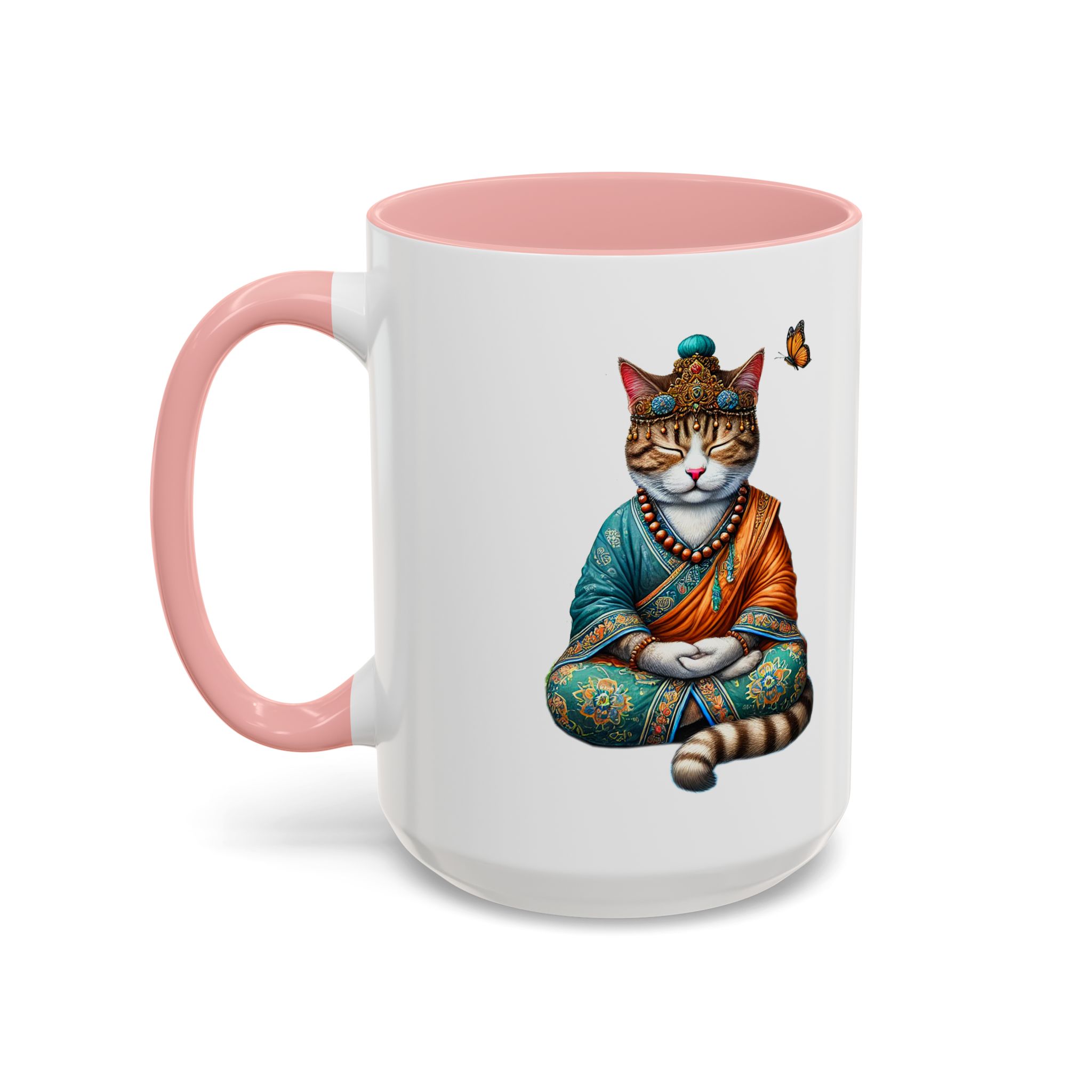 Coffee Mug meditation unique Mug cat lover tea cup yoga gift for her mindfulness accessory pet design – Image 30