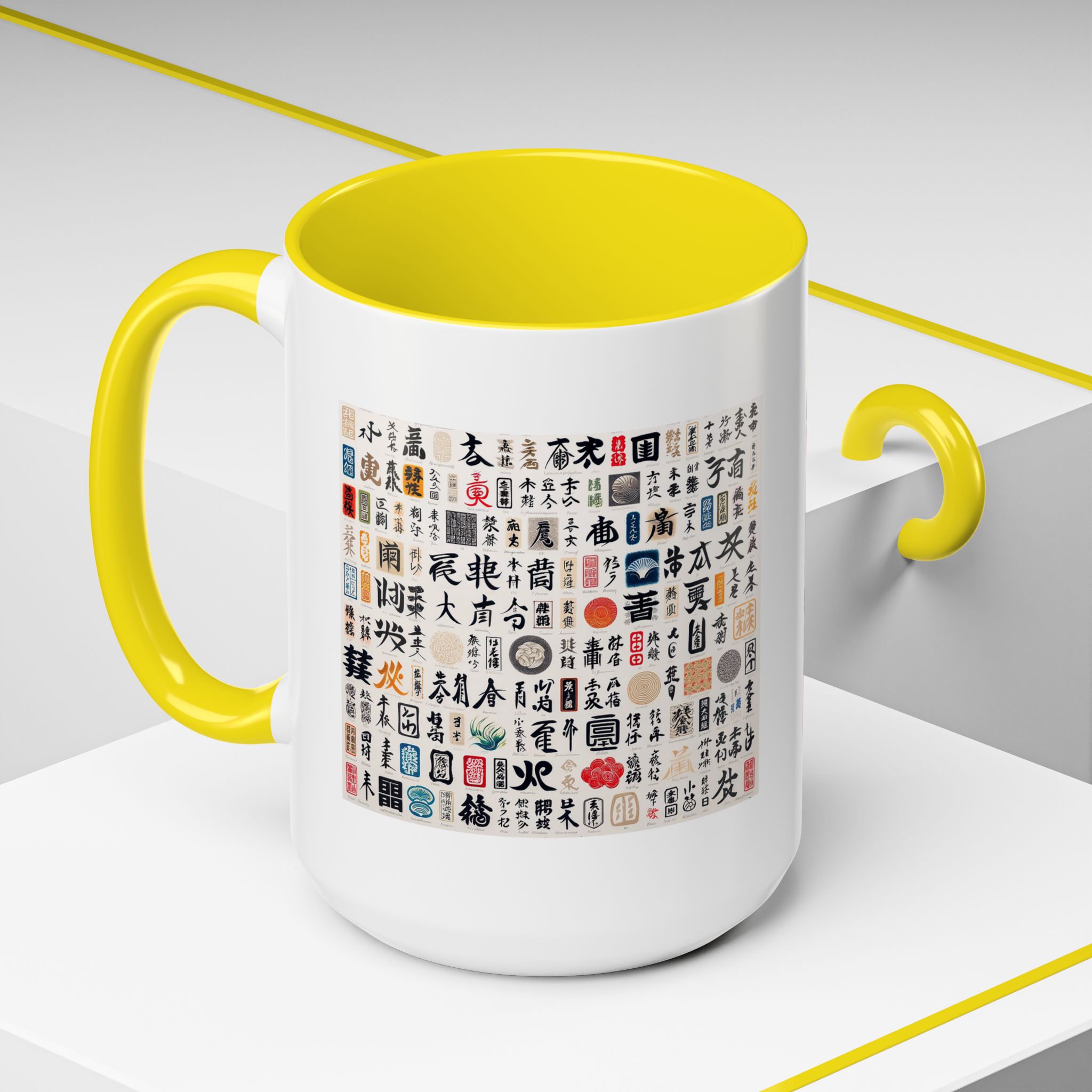 Coffee Mug calligraphy Japan Cup tea lover gift for her cute mug office accessory japan design - Imagen 64